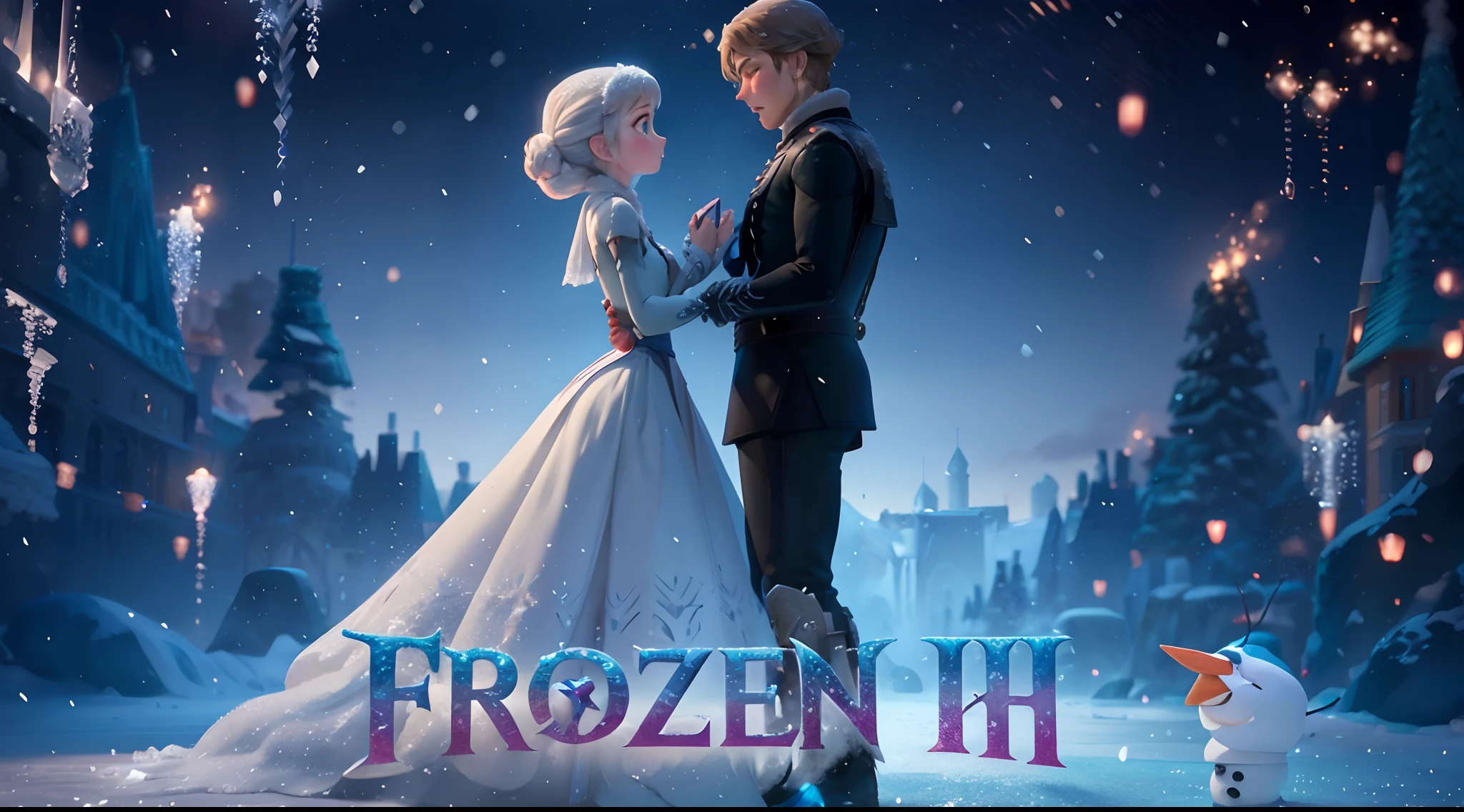 frozen, snow