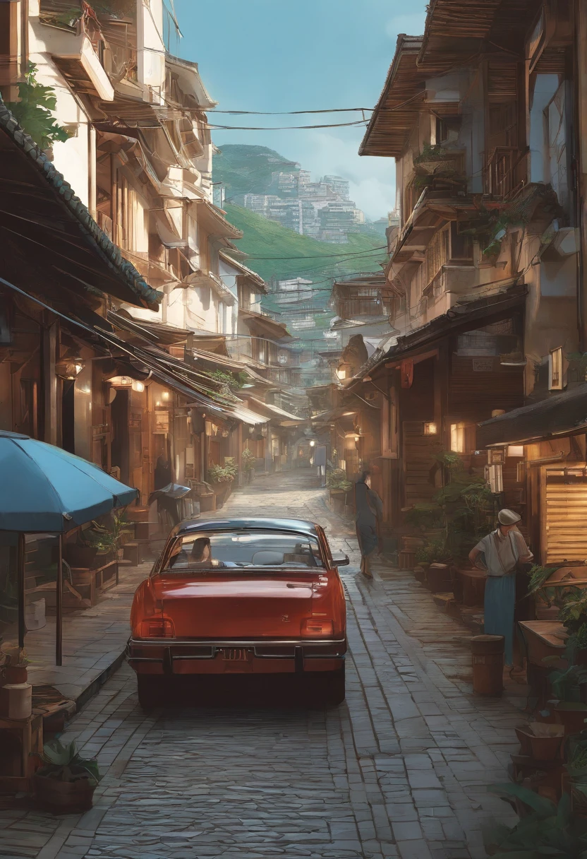 comic strip,Hong Kong comic book style,Fengyun comic style,(((Comic storyboard))),Two-dimensional picture,Estilo de Makoto Shinkai,Makoto Shinkai manga art,teens girl,The narrow streets of the town,starrysky,vibrant with colors,super-fine,Smooth lines,high qulity,8K,tmasterpiece