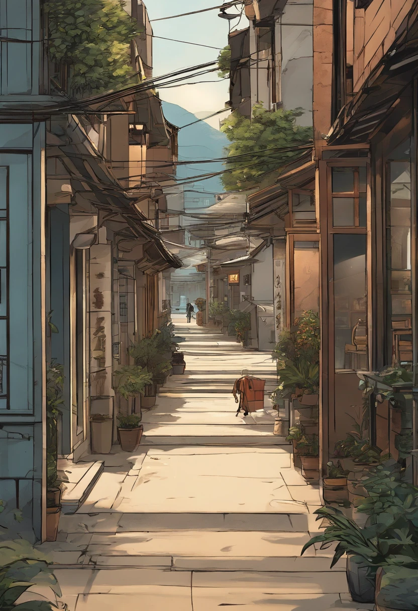 comic strip,Hong Kong comic book style,Fengyun comic style,(((Comic storyboard))),Two-dimensional picture,Estilo de Makoto Shinkai,Makoto Shinkai manga art,s girl,The narrow streets of the town,starrysky,vibrant with colors,super-fine,Smooth lines,high qulity,8K,tmasterpiece