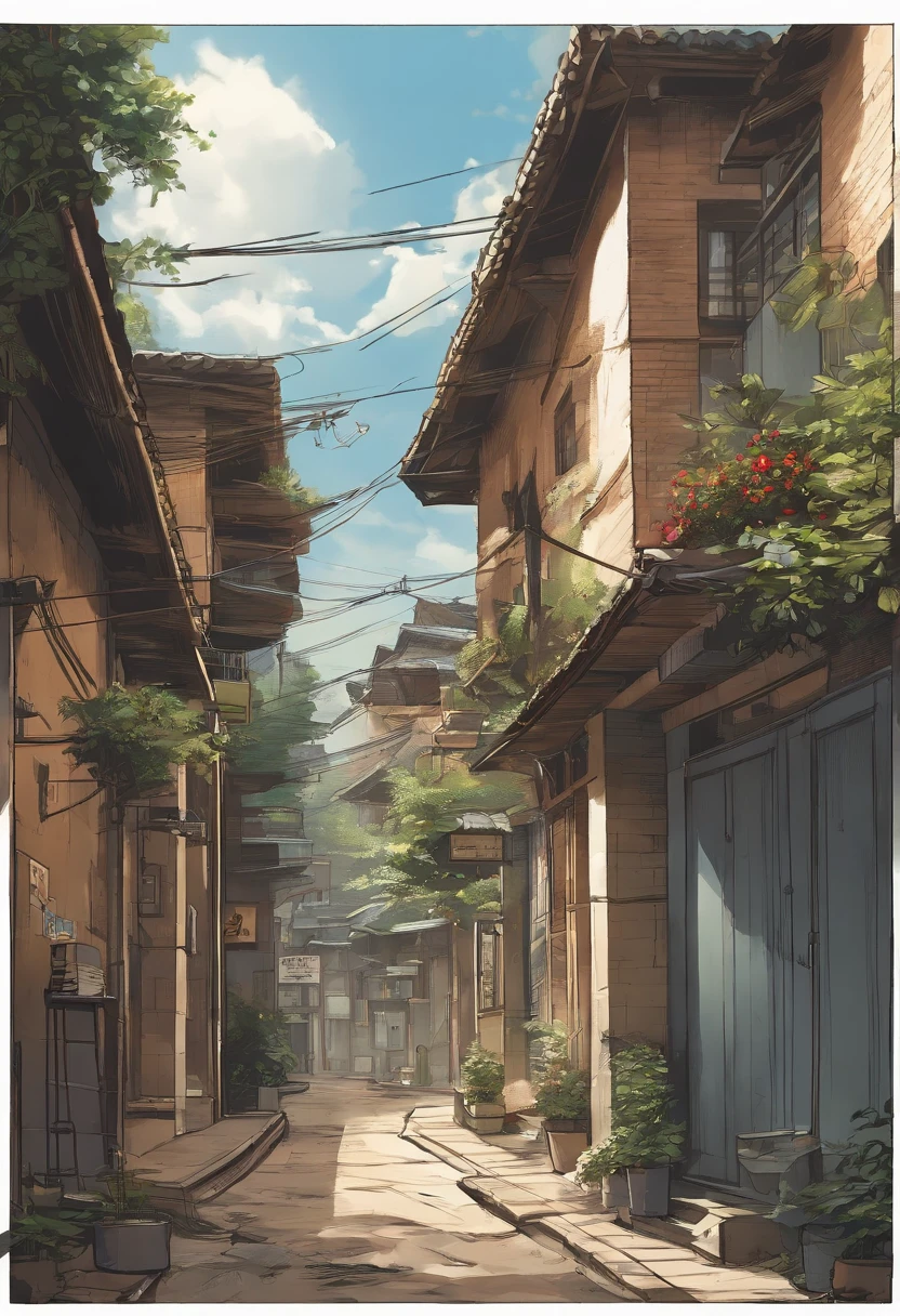 comic strip,Hong Kong comic book style,Fengyun comic style,(((Comic storyboard))),Two-dimensional picture,Estilo de Makoto Shinkai,Makoto Shinkai manga art,teens girl,The narrow streets of the town,starrysky,vibrant with colors,super-fine,Smooth lines,high qulity,8K,tmasterpiece