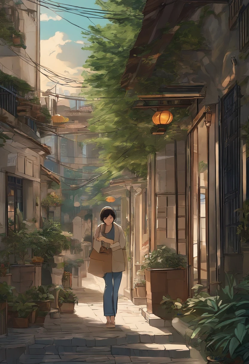 comic strip,Hong Kong comic book style,Fengyun comic style,(((Comic storyboard))),Two-dimensional picture,Estilo de Makoto Shinkai,Makoto Shinkai manga art,s girl,The narrow streets of the town,starrysky,vibrant with colors,Hyper-realistic,Ultra photo realsisim,super-fine,Smooth lines,high qulity,8K,tmasterpiece