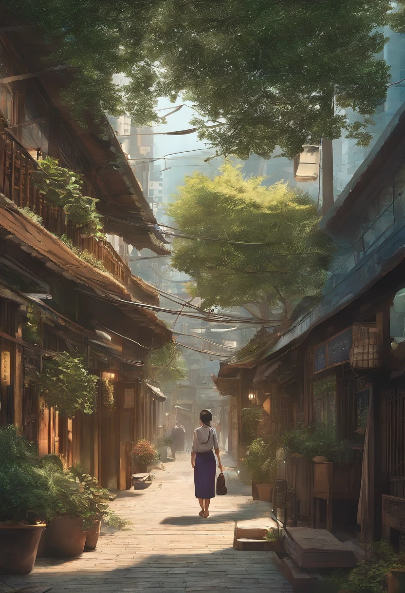 comic strip,Hong Kong comic book style,Fengyun comic style,(((Comic storyboard))),Two-dimensional picture,Estilo de Makoto Shinkai,Makoto Shinkai manga art,s girl,The narrow streets of the town,starrysky,vibrant with colors,super-fine,Smooth lines,high qulity,8K,tmasterpiece
