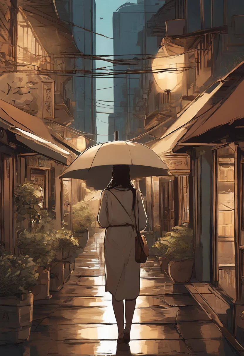 comic strip，Hong Kong comic book style，Fengyun comic style，（（（Comic storyboard））），Two-dimensional picture，Estilo de Makoto Shinkai，Makoto Shinkai manga art，teens girl，The narrow streets of the town，starrysky，vibrant with colors，super-fine，Smooth lines，high qulity，8K，tmasterpiece