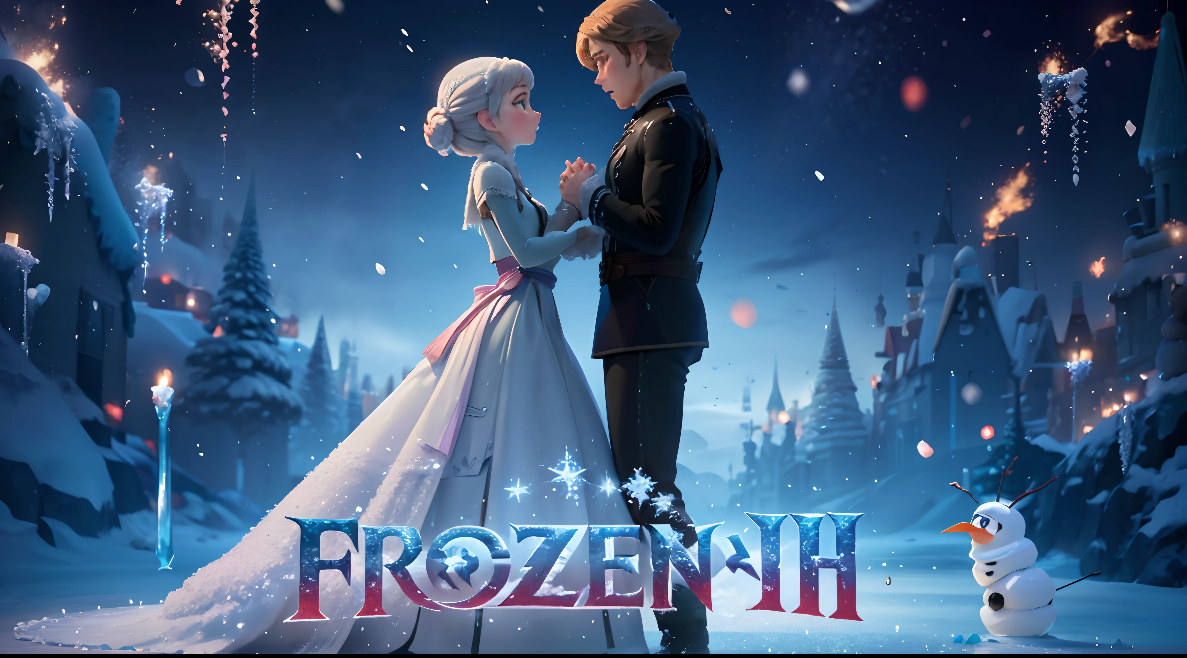 frozen, snow