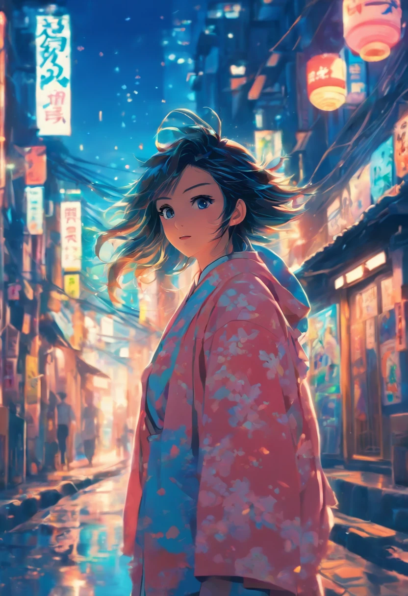 comic strip,Hong Kong comic book style,Fengyun comic style,(((Comic storyboard))),Two-dimensional picture,Estilo de Makoto Shinkai,Makoto Shinkai manga art,teens girl,The narrow streets of the town,starrysky,vibrant with colors,Hyper-realistic,Ultra photo realsisim,super-fine,Smooth lines,high qulity,8K,tmasterpiece