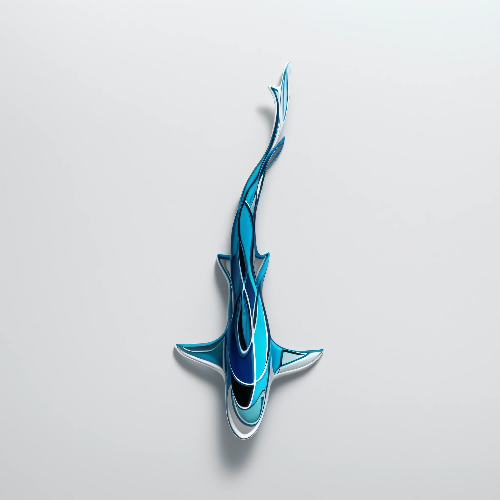 there is a fish that is standing on a white surface, arte vetorial para plasma cnc, tatuagens de desenho de linha, tattoo sketch of a sea, Design 3D para tatuagem, tattoo sketch of a ocean, artistic sketch, desenho minimalista, Arte de linha limpa, contorno de tinta, arte de linha minimalista, arte de linha fina, Arte do Chrome, sharp outlines, arte de linha fina, pintura em tons de azul e cinza dentro das linhas