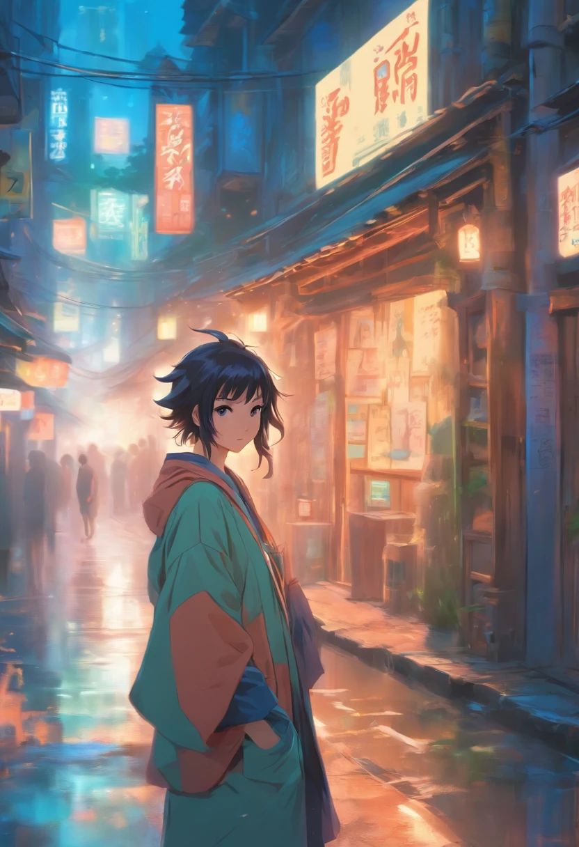 comic strip,Hong Kong comic book style,Fengyun comic style,(((Comic storyboard))),Two-dimensional picture,Estilo de Makoto Shinkai,Makoto Shinkai manga art,s girl,The narrow streets of the town,starrysky,vibrant with colors,Hyper-realistic,Ultra photo realsisim,super-fine,Smooth lines,high qulity,8K,tmasterpiece
