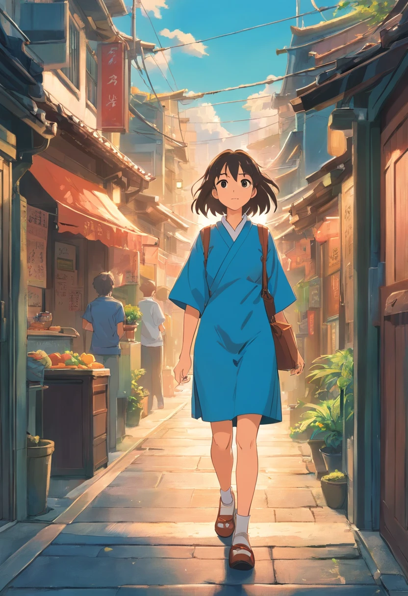 comic strip,Hong Kong comic book style,Fengyun comic style,(((Cartoon Split))),(((Comic storyboard))),Two-dimensional picture,Estilo de Makoto Shinkai,Makoto Shinkai manga art,s girl,The narrow streets of the town,starrysky,vibrant with colors,Hyper-realistic,Ultra photo realsisim,super-fine,Smooth lines,high qulity,8K,tmasterpiece