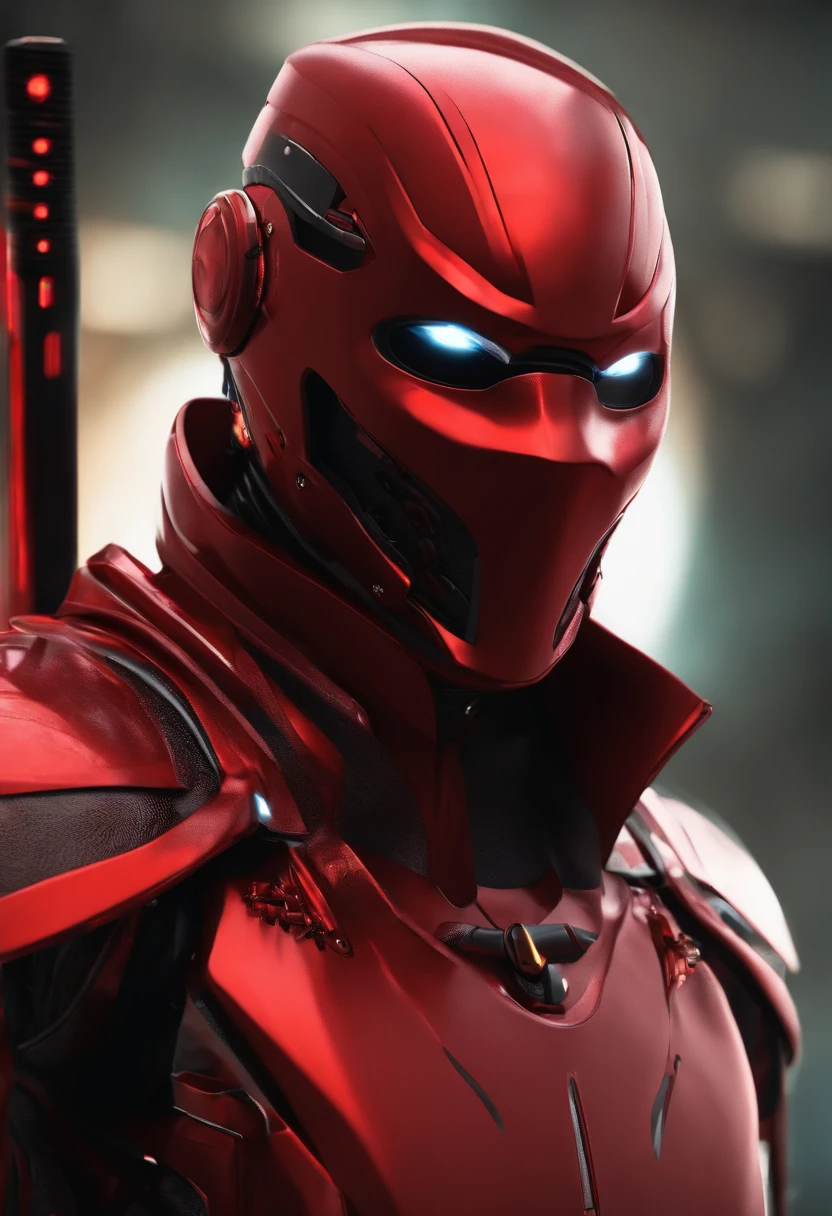 Realism Robotic Red ninja