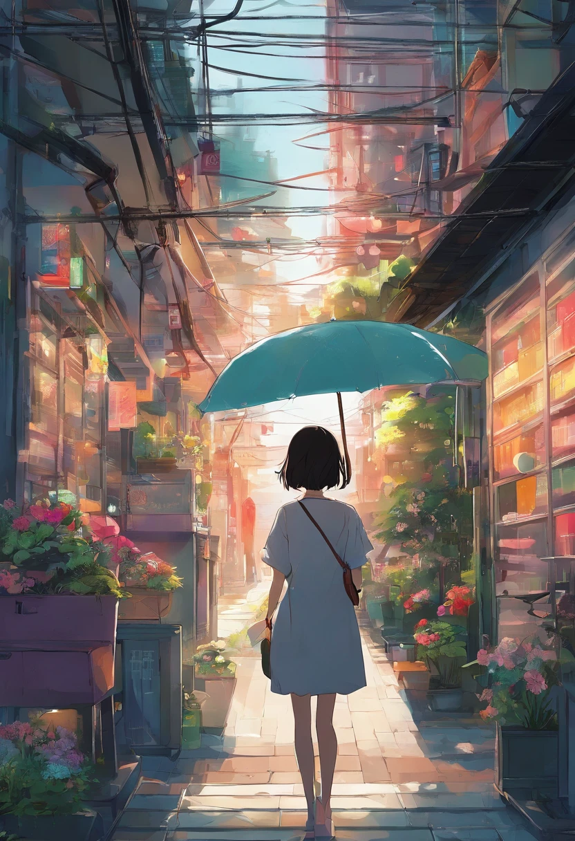 comic strip，Hong Kong comic book style，Fengyun comic style，（（（Cartoon Split））），（（（Comic storyboard））），Two-dimensional picture，Estilo de Makoto Shinkai，Makoto Shinkai manga art，teens girl，The narrow streets of the town，starrysky，vibrant with colors，Hyper-realistic，Ultra photo realsisim，super-fine，Smooth lines，high qulity，8K，tmasterpiece