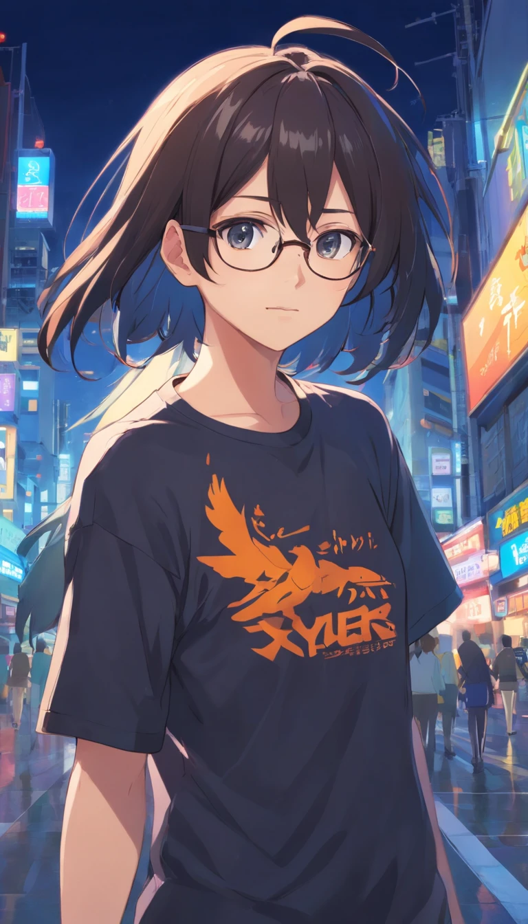 old,Libido boy,Shota,Black color hair,black shirt,Square glasses,apathy,long whitr hair,with long bangs,messed up hair,unholy,Floating hair
