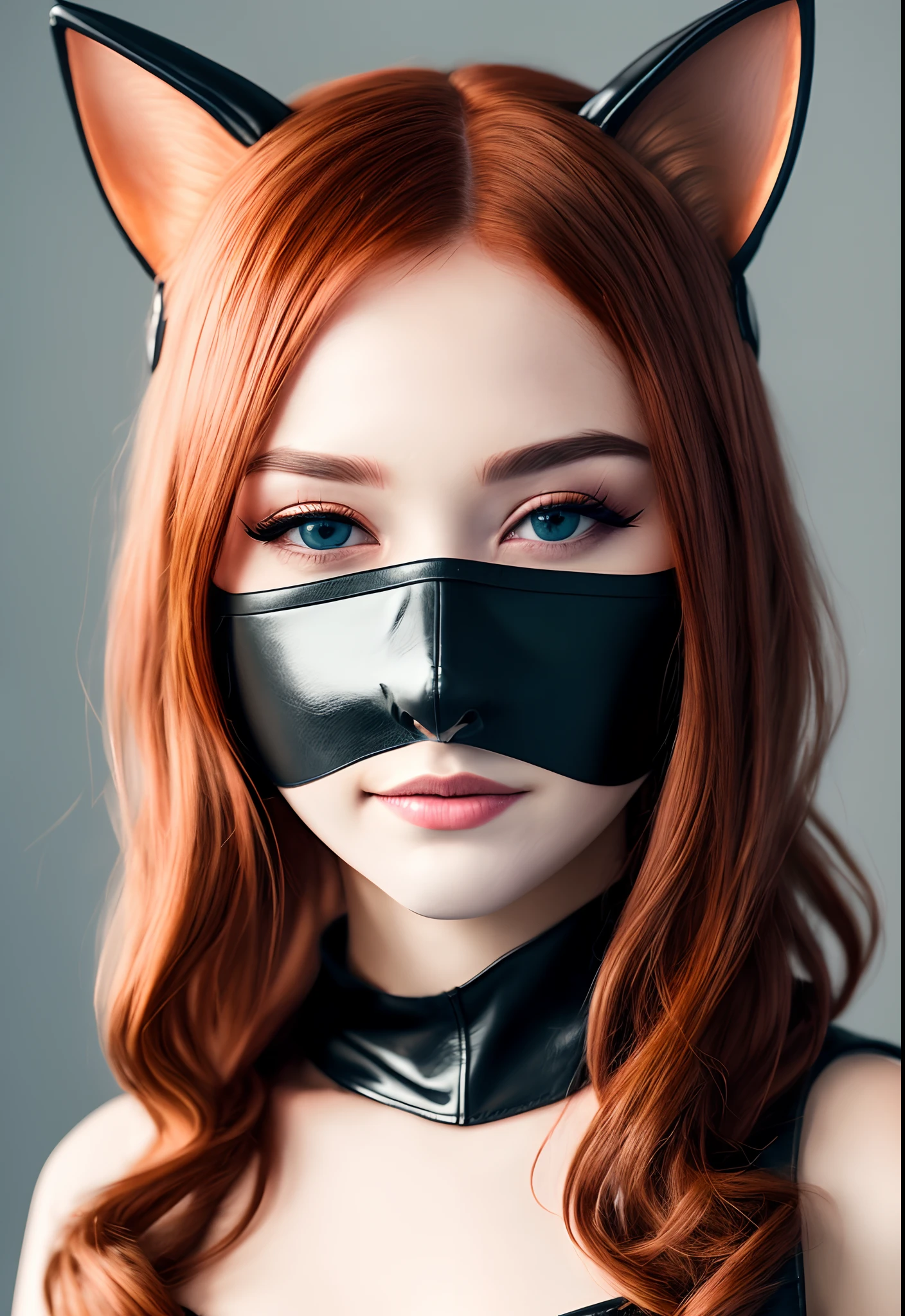 RAW photo, 8K, realistic, (cat ,mask),