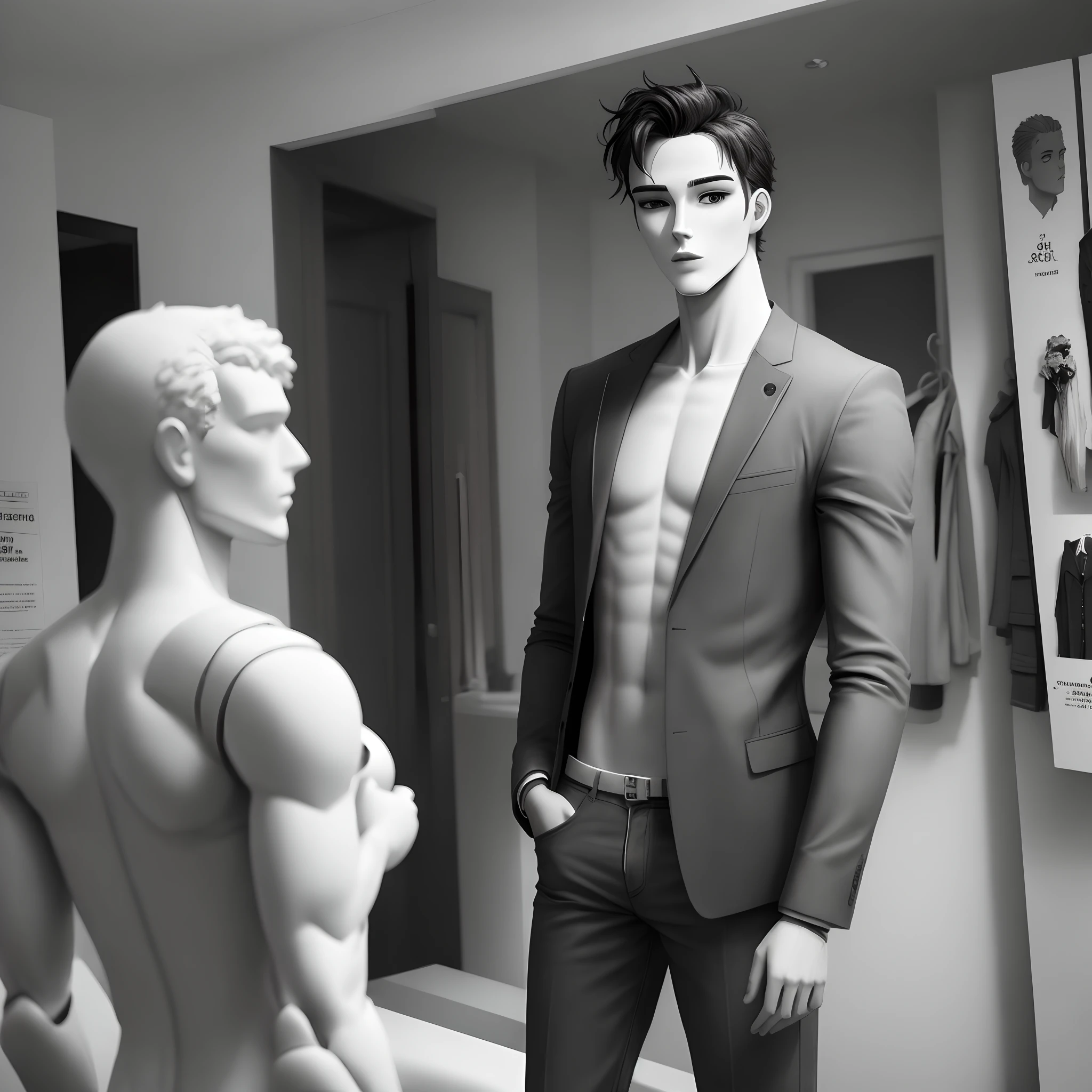 Homme mannequin noir