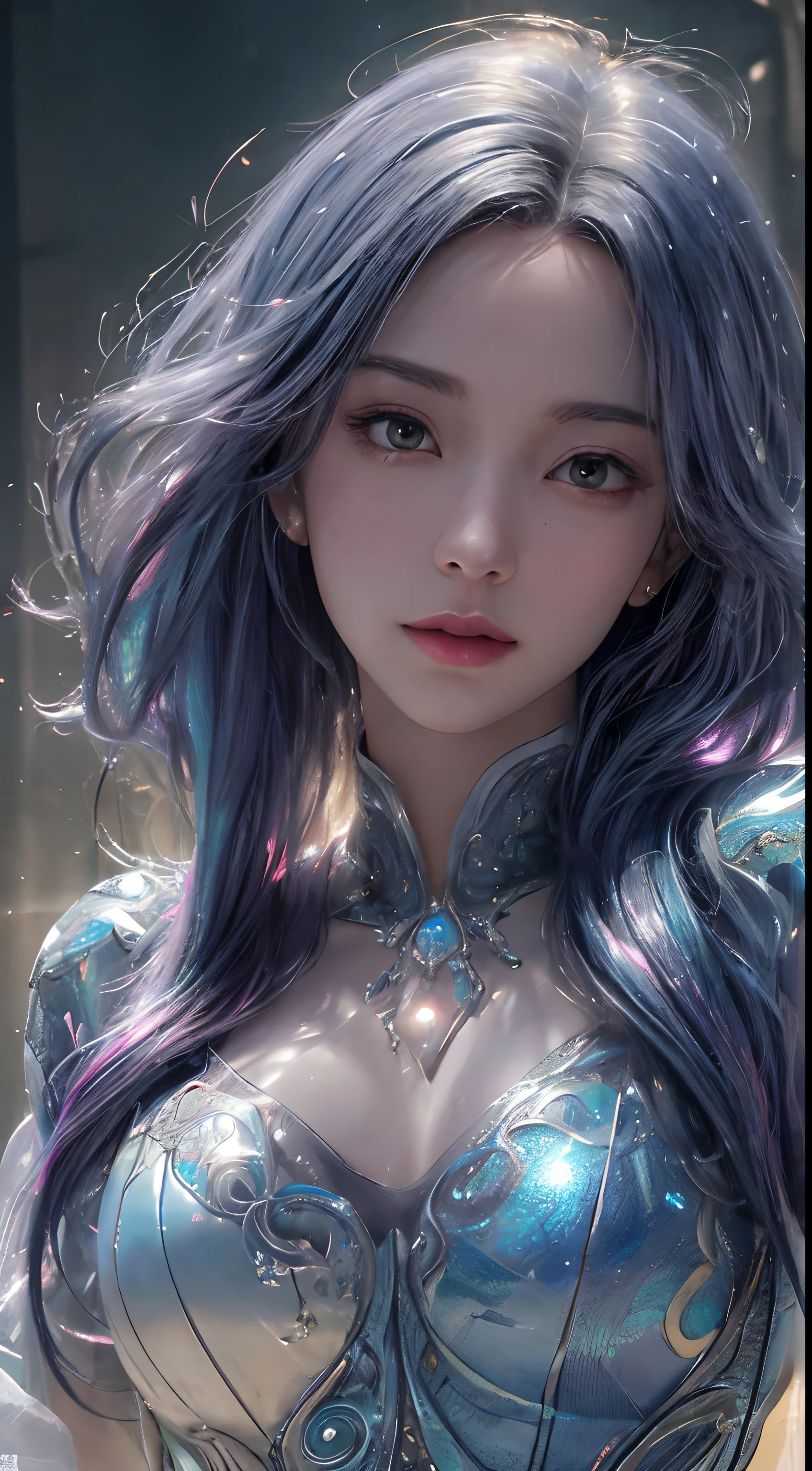 Beautiful 25 year old woman, Dreamlikeart, highly detailed airbrush art (((surreal)), intricate details, volumetric lighting, (masterpiece: 1.2), (best quality), 4K, ultra detailed, (dynamic composition: 1.4), highly detailed colorful details, (iridescent colors: 1.2), (bright lighting, atmospheric lighting), dreamy, magical, dynamic composition, ray tracing, specular lighting, shallow depth of field, crazy details, hyper-detailed, mixing  exposure, HDR