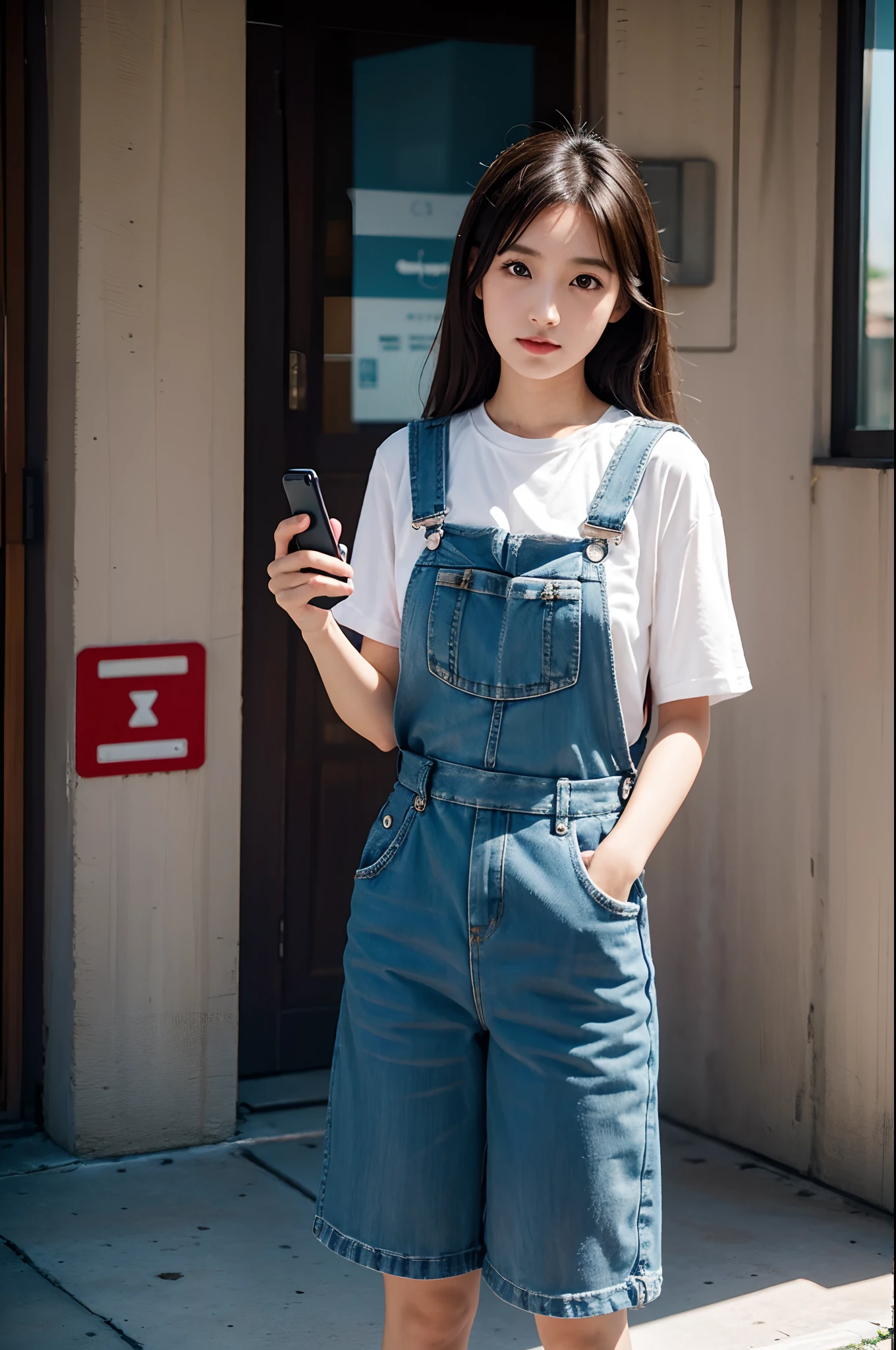 there is a woman standing in a room with a remote, taken with canon 8 0 d, ruan cute vtuber, kawaii shirt and jeans, chiho, taken with canon eos 5 d mark iv, wan adorable korean face, she has a cute expressive face, e-girl, e - girl, sakimichan, captured on canon eos r 6