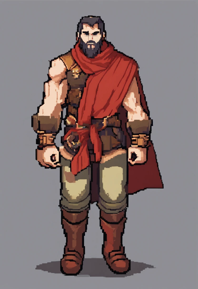 a cartoon drawing of a man with a red scarf, video game character concept, 2d concept art, single character concept art, concept art character, detailed full body concept art, game character concept art, character concept artwork, starfinder character, concept character, rpg concept art character, fantasy character concept, concept character art, character concept art
