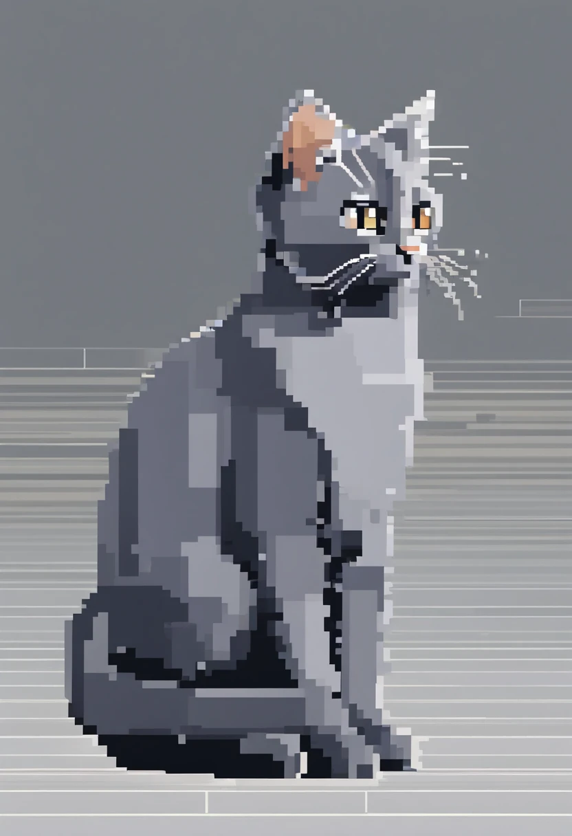 gray cat