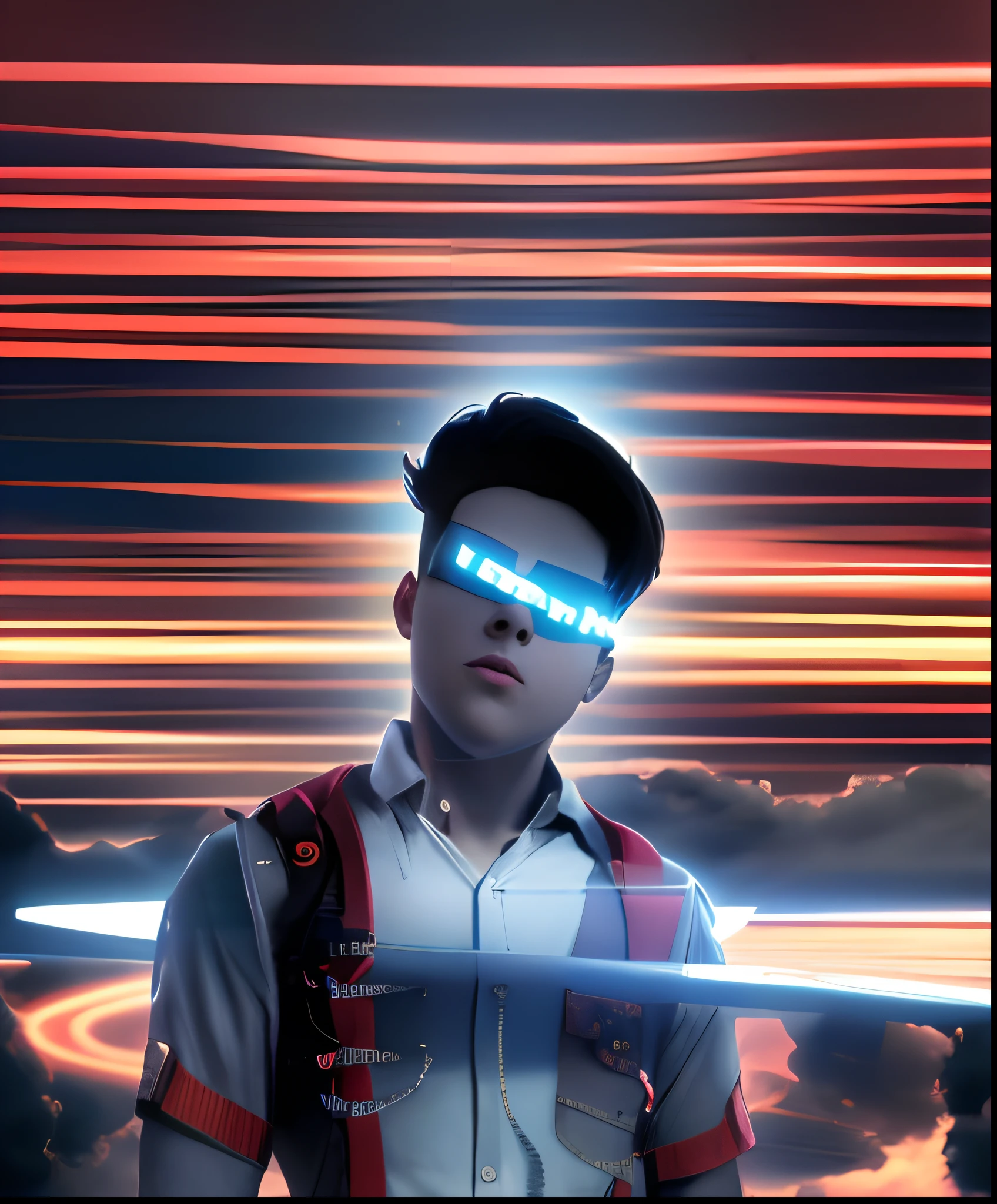 Change background, smart boy, realistic f
ace, 8k picture, very clear image