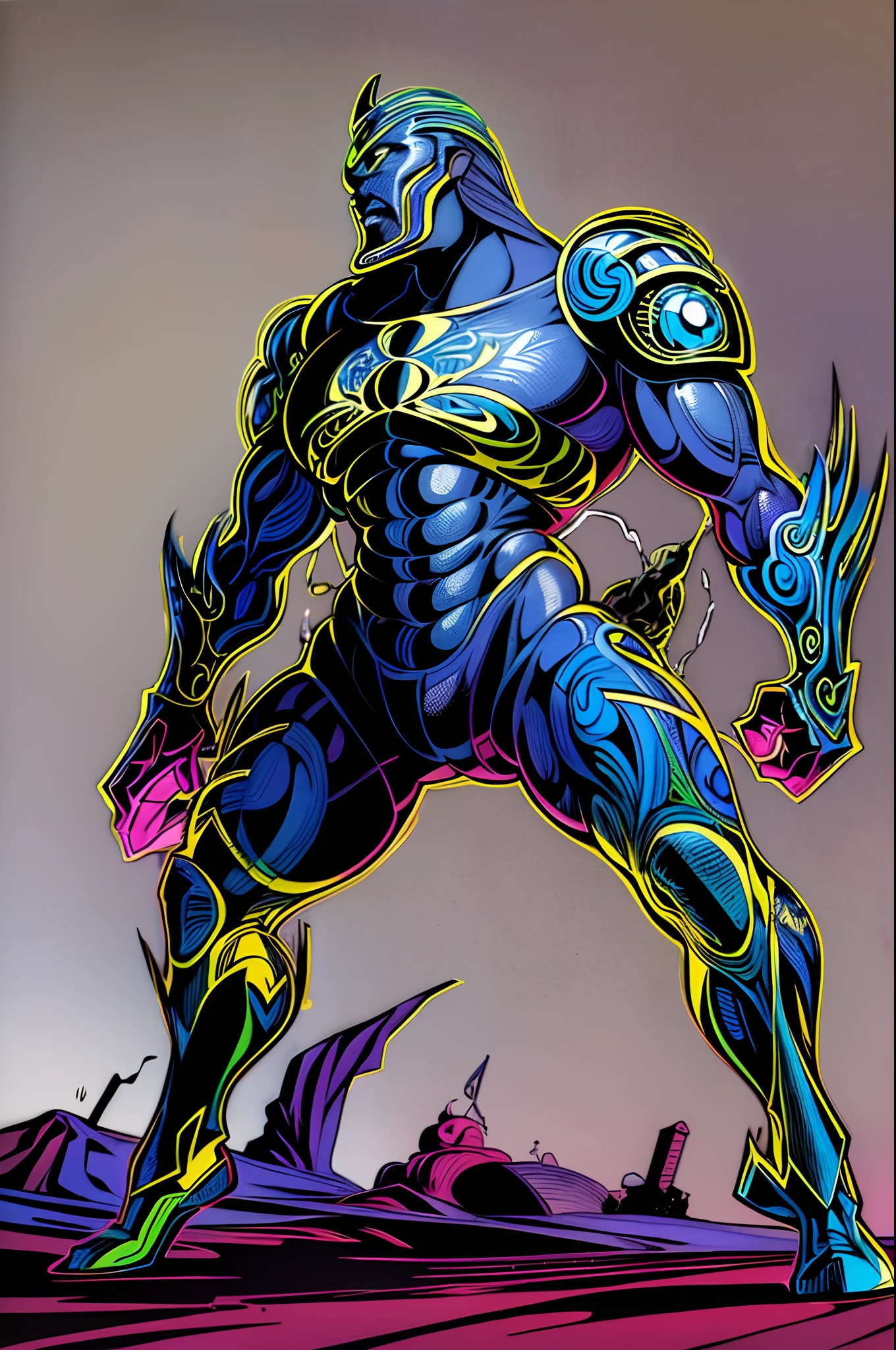 weird edgy superhero, standing, solo, full body, dark, mysterious, surreal, powerful, dramatic lighting, intense colors, comic book style, 60s,methurlant intricate surreal gritty atmospheric cinematic stylized contrast comic eerie cybernetic futuristic, bizzare, eldritch, strang, occult, psychedelyc, surreal, terror,g01 g00 g02f g03 aptomf no_huamans
Preparing