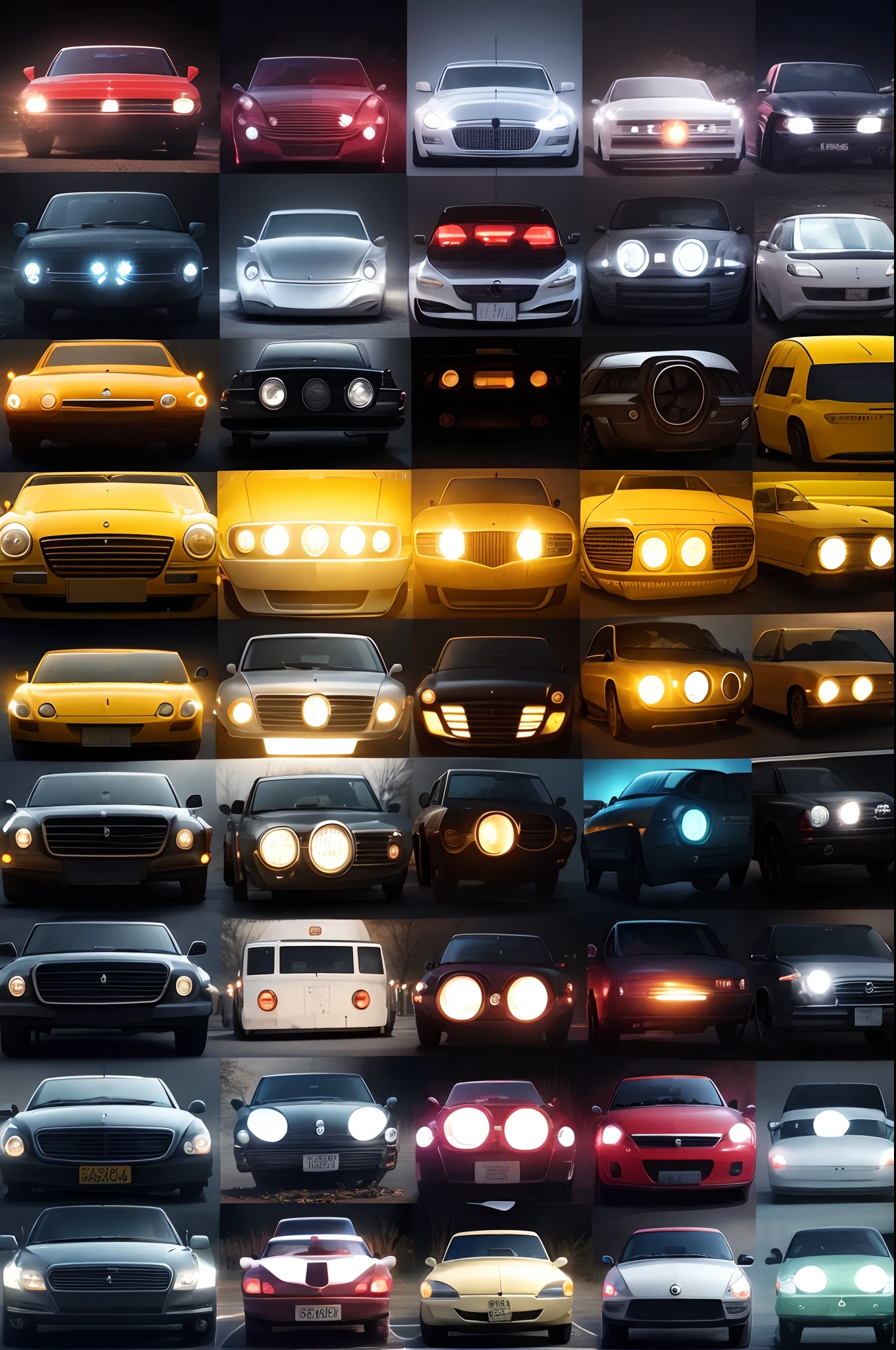 Cool pattern car headlights