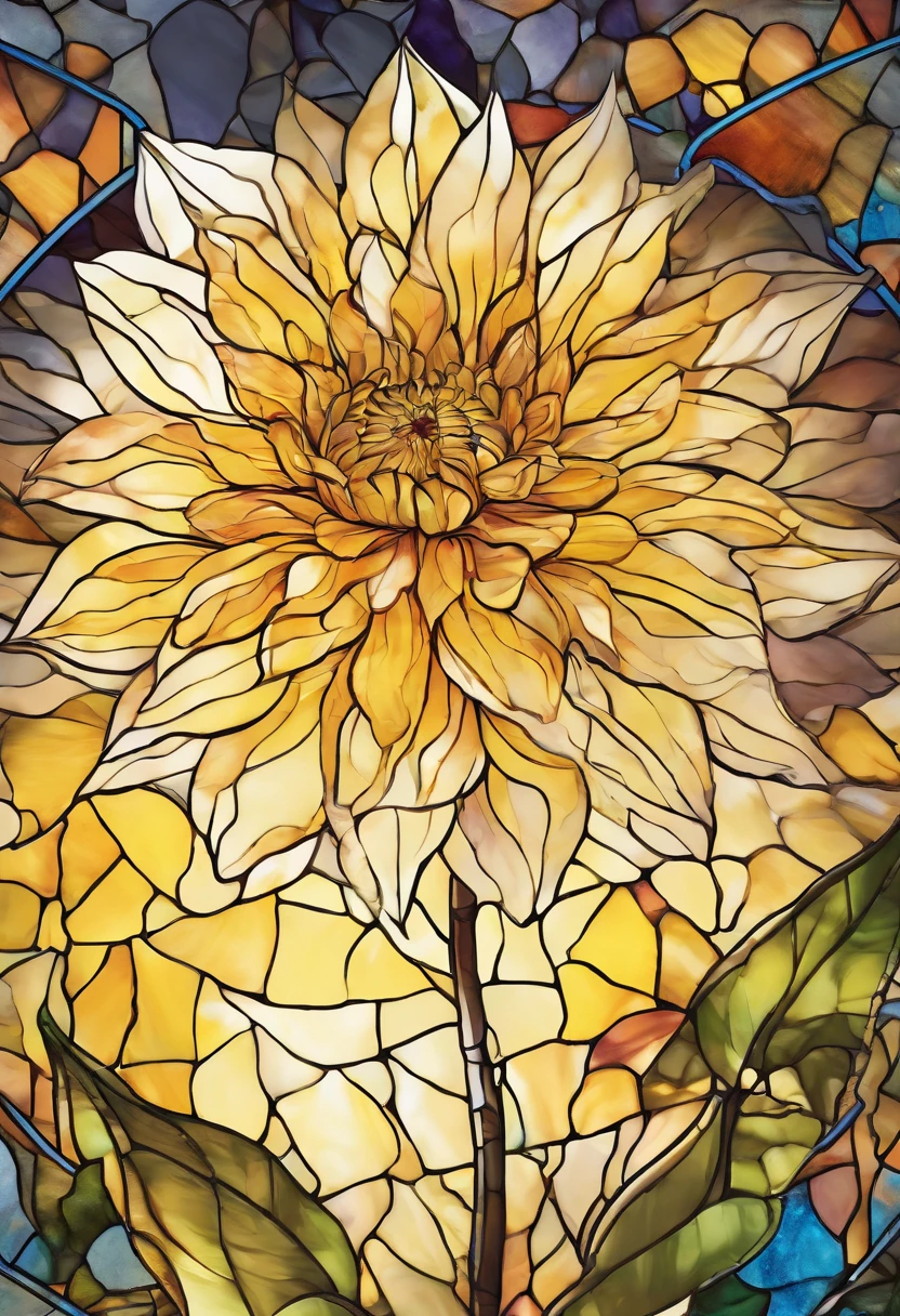 There are yellow flowers with stars in the background, a glowing delicate flower, Giant Dahlia Flower Head, Luminous flowers, Close-up of giant dahlia flower head, photorealistic detailed picture, Beautiful flowers, Drawing flowers, Yellow glowing magic, Rendered illustration, photorealistic highly detailed, Photorealistic Illustration, Highly detailed photorealistic, more detailed illustration, Beautiful glowing backlight, Light Bloom Sunlight, Hyperrealism, cinematic lighting, chiaroscuro, UHD, UHD, masterpiece, anatomically correct, super detail, high quality, award winning, best quality, highres, highres, 1080P, HD, 4K, 8k, 16k