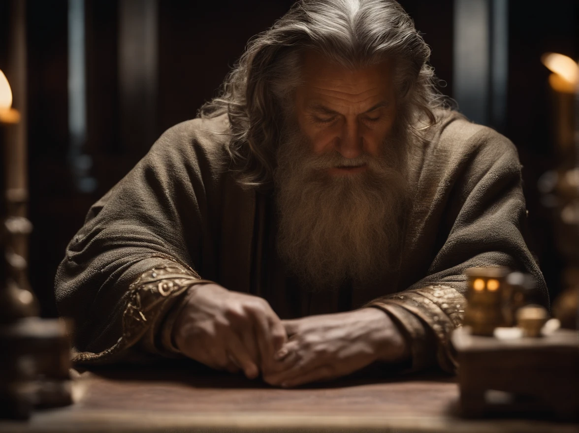 Moses and the tablets of the law.