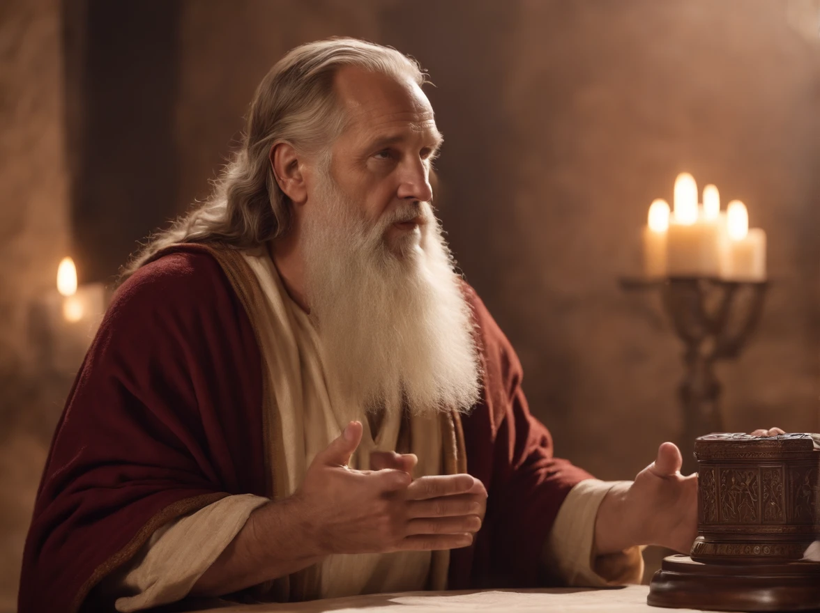 Moses and the tablets of the law.