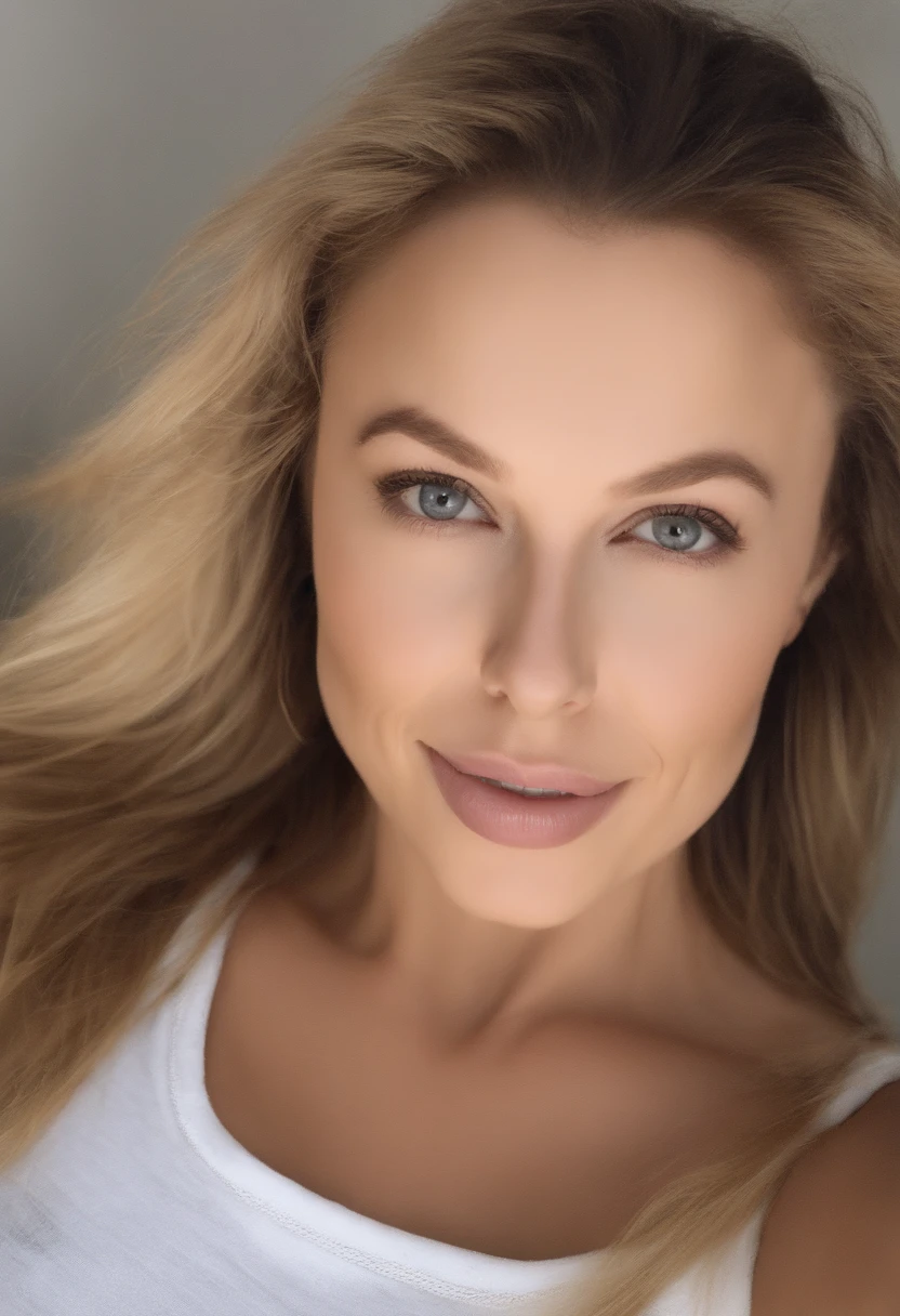 woman elon musk with matching tank top and panties, fille sexy aux yeux bleus, cheveux blonds et grands yeux, selfie of a young woman, ohne Maquillage, maquillage naturel, Look directly into the camera, Visage avec Artgram, dezentes Maquillage, Superbe photo du corps entier, dans la chambre, Gros seins, Blonde, latina