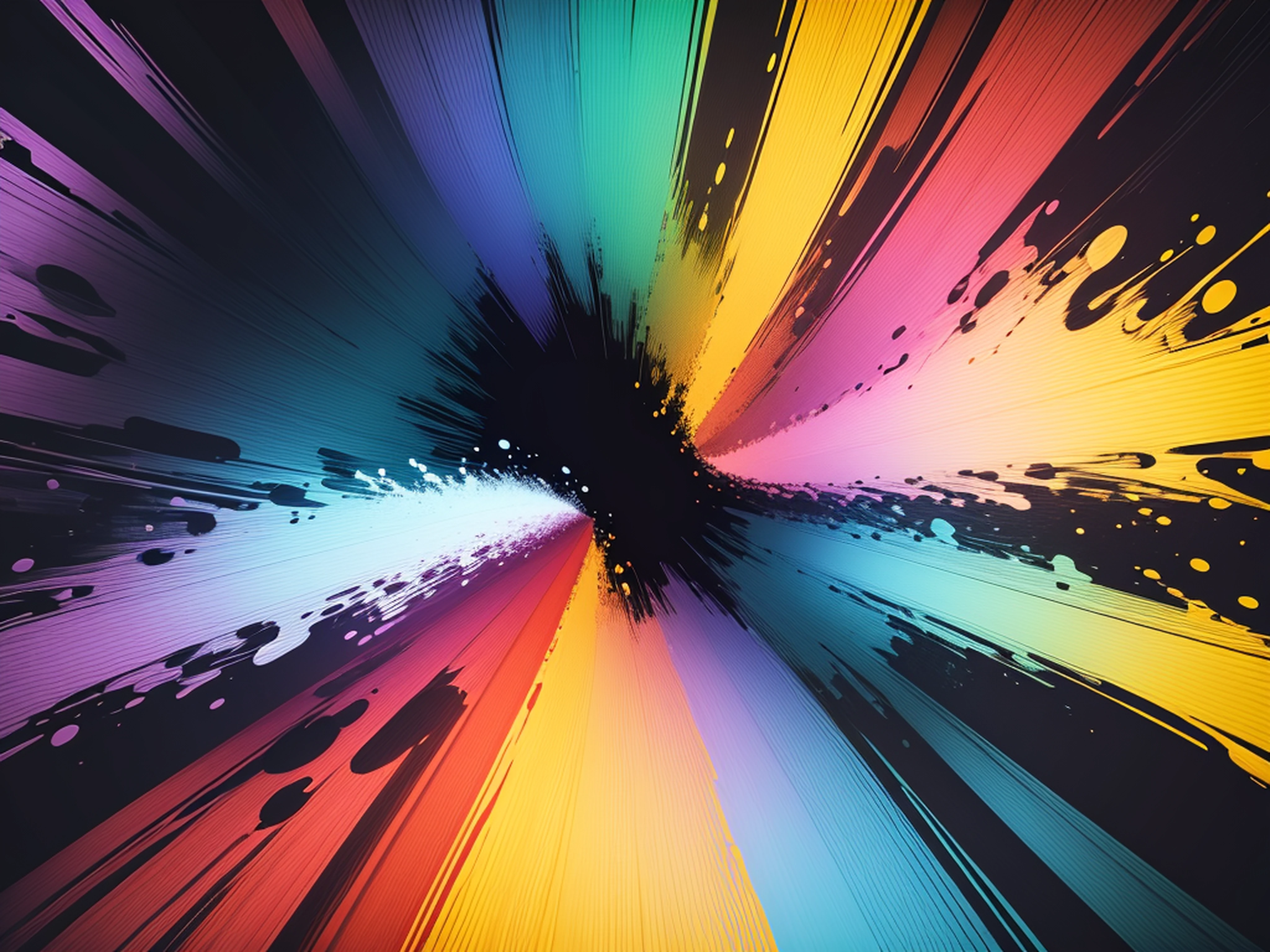 Uma obra abstrata com cores vibrantes, cores vibrantes, abstrato, melhor qualidade, ultra hd