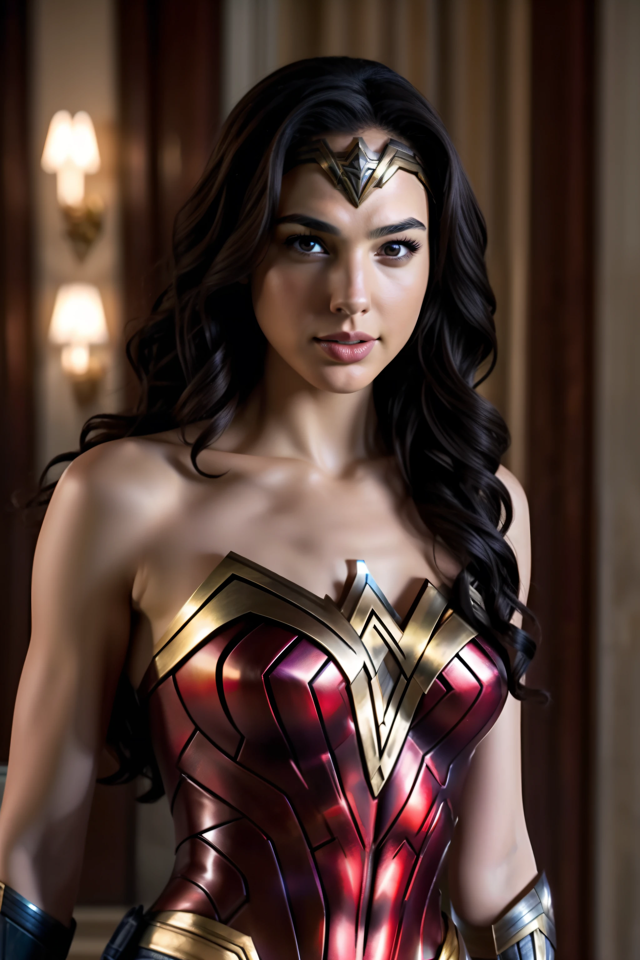Gal Gadot、Wonder woman、a smile、Female sexy