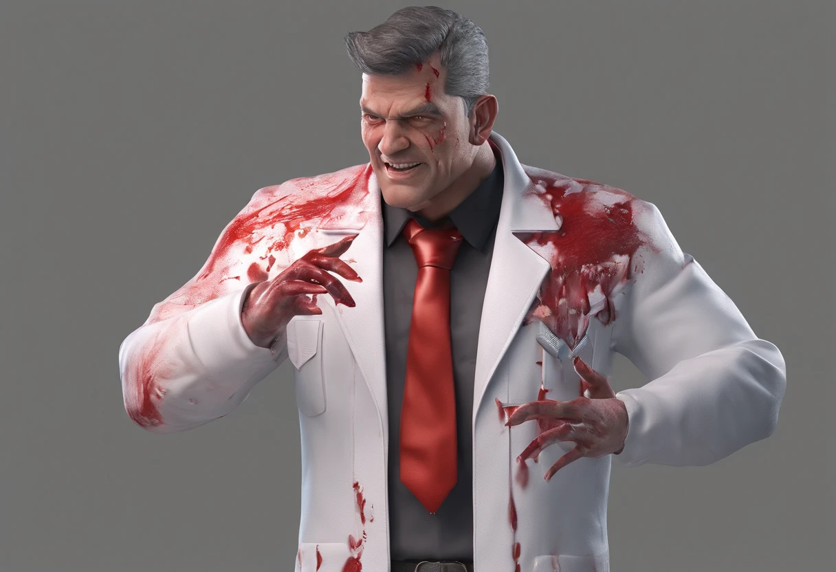 bloodied devil doctor man