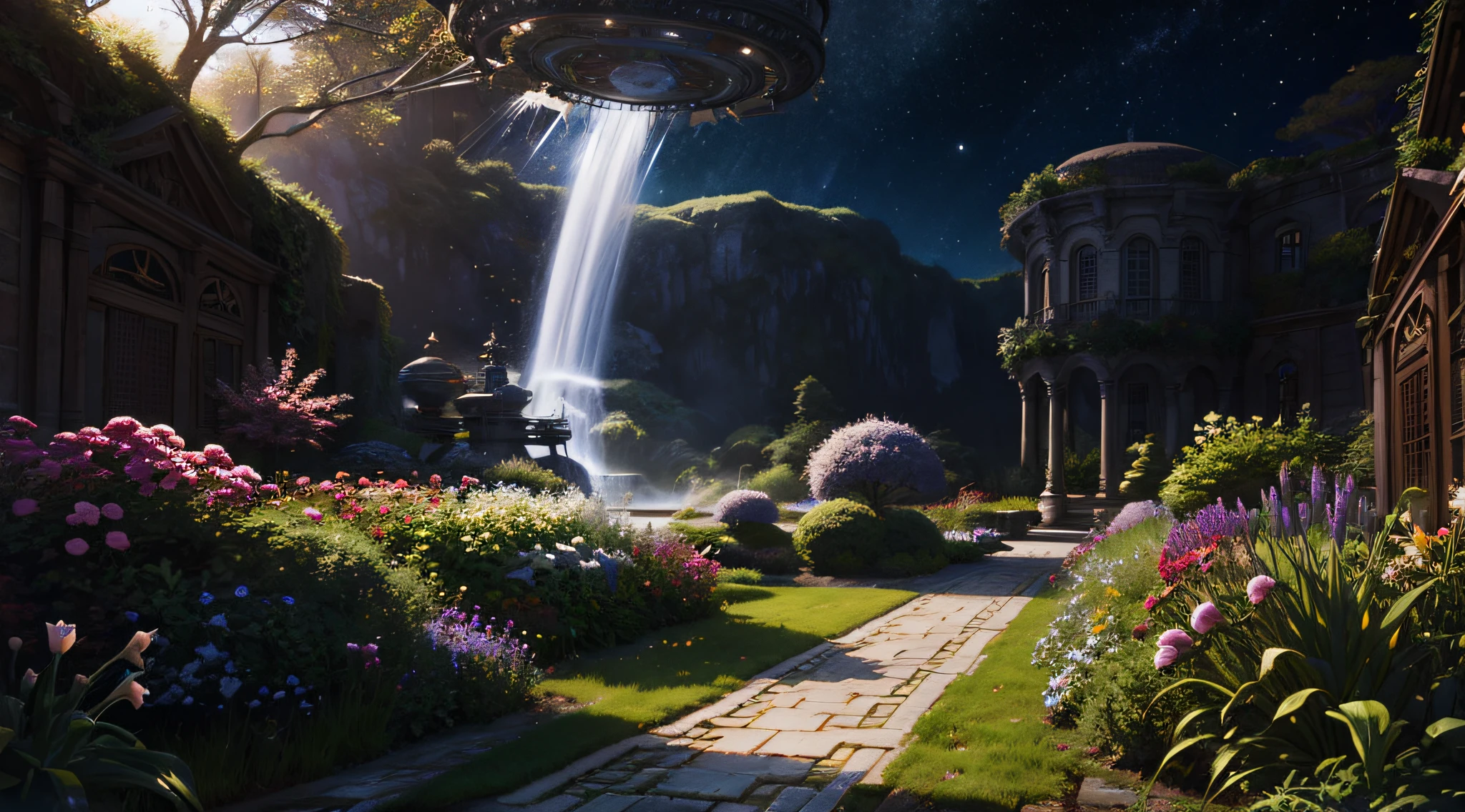 "garden of time and space, trending on artstation, dreamy"