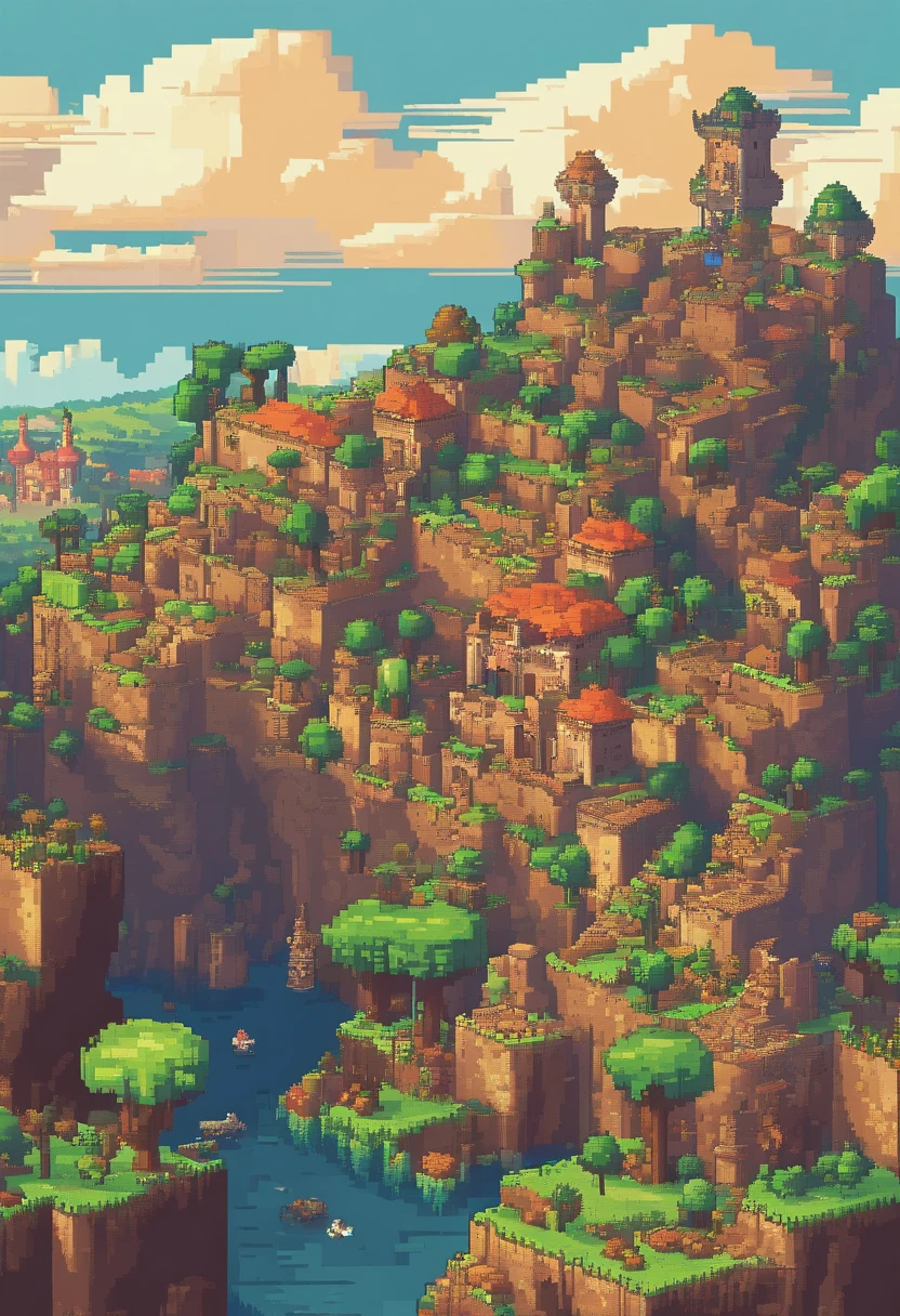 en 8K,Paisaje de una ciudad en ruinas consumida por la naturaleza