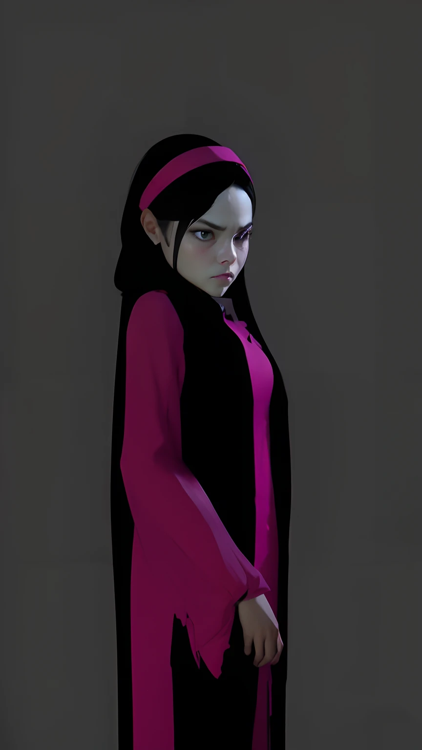 a cute girl, mad face, realistic, super detail, 8k