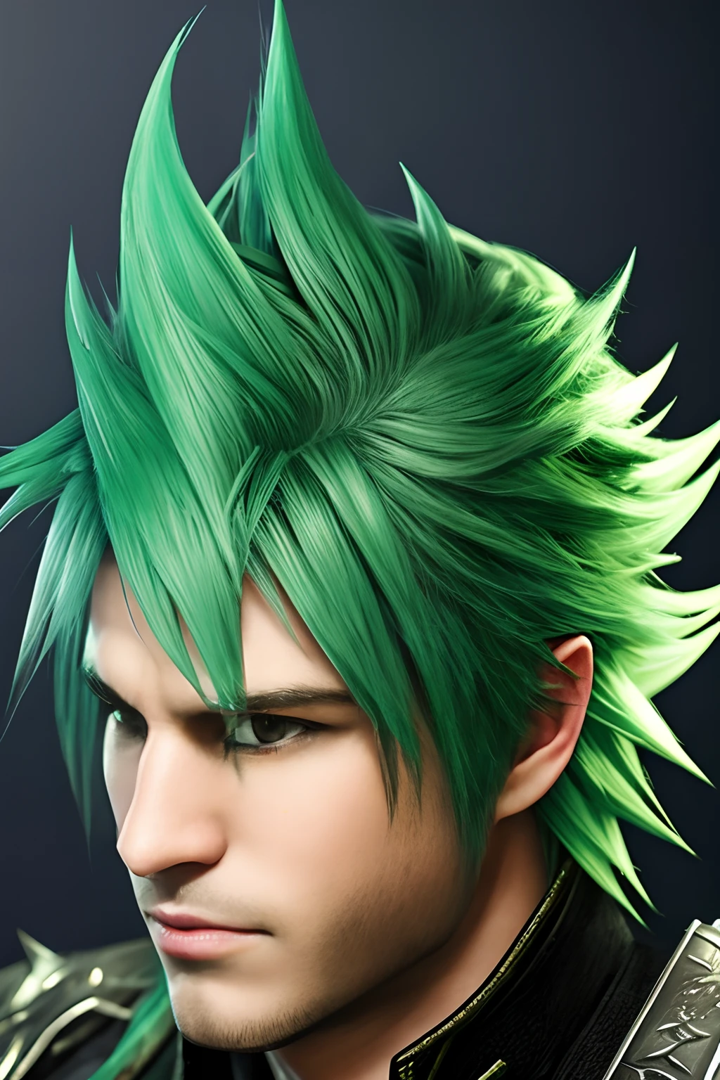 final fantasy xiv Green hair male people