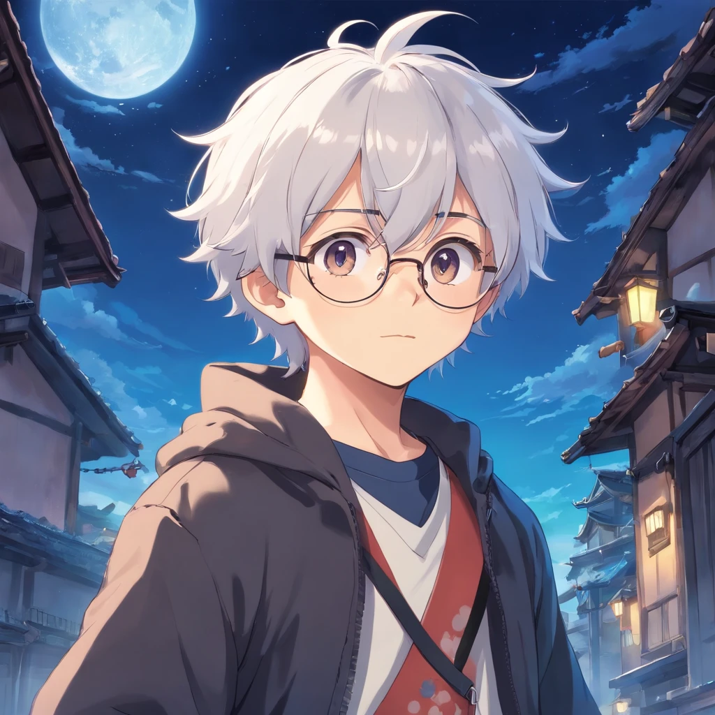 fofo, anime bonito, Cute child, Beautiful child with white hair, cute white glasses, Cute white shirt with sleeves cut with black pants, sapato branco  , Anime Art Wallpaper 8K, Anime Wallaper, Estilo anime 4K, Anime Art Wallpaper 4K, Anime Art Wallpaper 4K, Nice anime style, menino anime bonita, Anime boy with medium hair , very cute cute boy anime cute cute child, menino anime bonito, 4k anime wallpapers