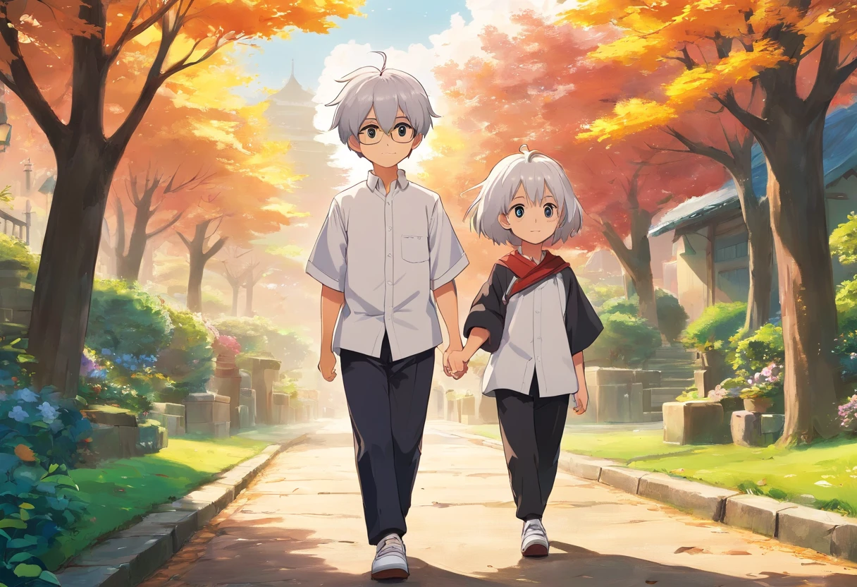 Cute cute anime cute boy cute with cute white hair medium cute white shirt with sleeves cut with black pants white shoe , Anime Art Wallpaper 8K, Anime Wallaper, Estilo anime 8K, Anime Art Wallpaper 8K, Anime Art Wallpaper 8K, Nice anime style, menino anime bonita, Anime boy with medium hair , very cute cute boy anime cute childino anime bonito, 4k anime wallpapers