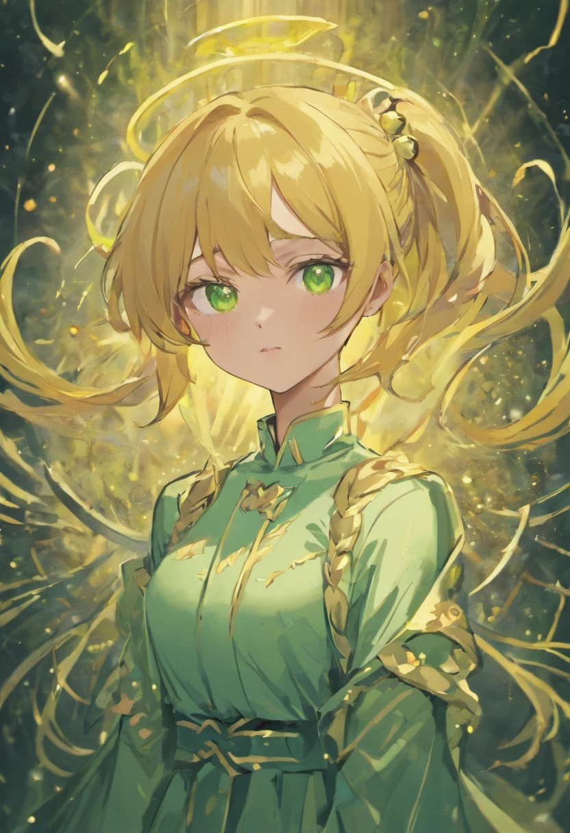 Meliodas in female version with medium breasts. Chinese female fighting dress