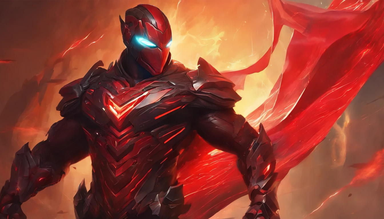 An intricate carbon and red superhero in a cybernetic suit, levitando no ar, extravagante longo fumo preto seda Cabo, sem capacete, Tem cabelo comprido e barba, laser olhos vermelhos, His super powers are strength and flight and can shoot lightning bolts from his hands, cercado por raios vermelhos, terno extremamente detalhado, micro-detalhes, foto-realismo, uma luz, Foto escura, Sombras profundas, profundidade de campo rasa, photo-realistic, Surrealismo, alta qualidade, master part, 8k, 8k, Super Detalhe, retrato de corpo inteiro, extremely muscular, no mask on, (Logotipo T no peito)
