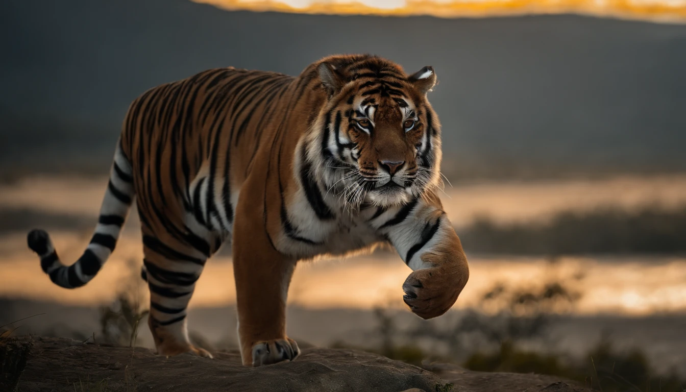 1 Tigre, animal, WarFrame, intricate pattern, linhas de energia, stanisław, olhos brilhantes, elegante, intenso, UniForme vermelho e preto sangue, sozinho, moderno, cidade, Ruas, nuvens escuras, tempestade, chuva Forte, dramatic lighting, (master part:1.2), melhor qualidade, high resolution, lindo detalhado, extremamente detalhado, perfect lighting,(corpo inteiro, (dynamic pose), action pose), (Rim lighting, studio lighting, luz da lua distante, Noite, Florescer), (cinemactic, melhor qualidade, master part, texturas ultra HD, altamente detalhado, hyper realistic, detalhes intrincados, 8k, Fotorrealista, arte conceitual, pintura Fosca, Autodesk Maya |, vray render, ray tracing, HDR), (DSLR, quadro completo, 16mm focal length, F/Abertura 8, dynamic perspective, Dynamic angle, proportion Aurea, FotograFia ampla, wide field of view, proFundidade de campo, Reduzir)