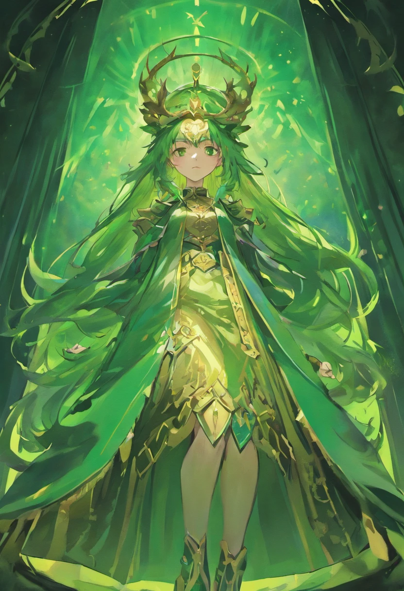 medieval times,A handsome woman resembling a man has long dark green hair、Green eyes,The expression is cold,A poisonous snake wrapped around his neck,viciousness,unholy,badass,Wearing white delicate religious clothes,In the middle of the wilderness,Full body like。