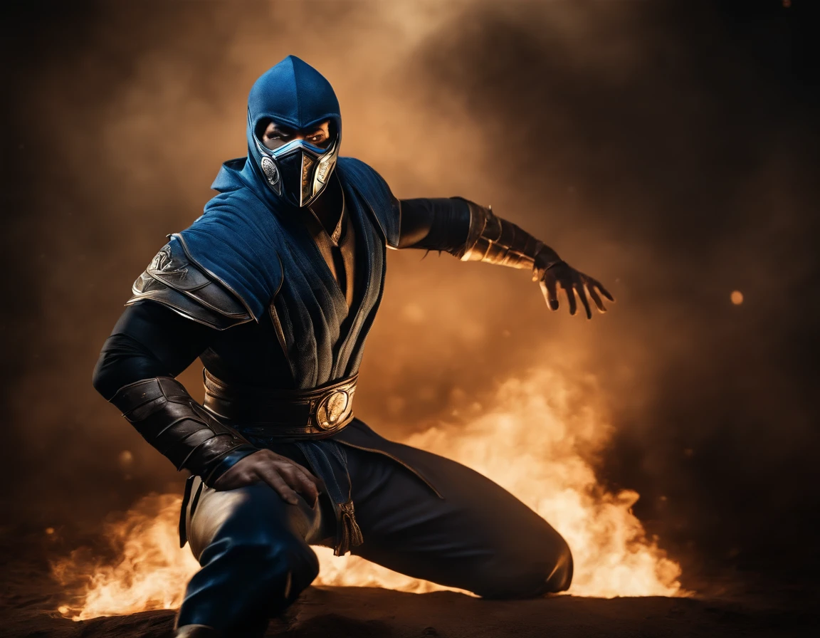 ((Subzero do mortal Kombat, ultra realistic)), (((corpo inteiro))), ((perfect hands)), atordoante, hyper realistic, octan render, surrounded by the effect of smoke and lightning, Estilo Mortal Kombat, fundo antigo, elegante, atordoante, (papel de parede), arte conceitual, detalhes intrincados, altamente detalhado, ((cinemactic)), Dramatic, (extremely high quality, Concedido, master part:1.5), (fotorrealista:1.5), fotografia, Realistic photo, Nikon, Luz Natural, 4k, highes definition, XF IQ4, 150MP, 50 millimeters, ISO 1000 Certification, 1/250 Anos, Luz Natural, Adobe Lightroom, photolab, Photographic Affinity, PhotoDirector 365,