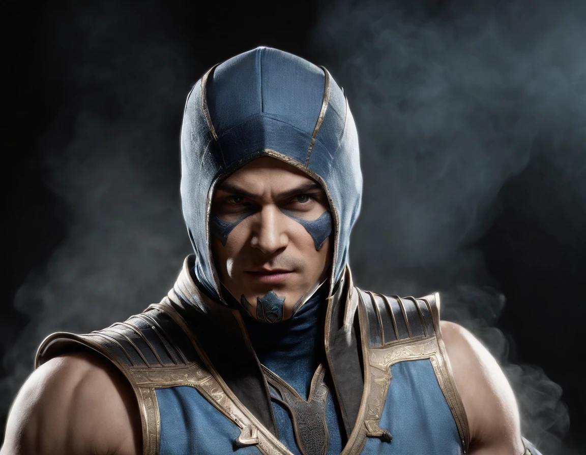 ((Subzero do mortal Kombat, ultra realistic)), (((corpo inteiro))), ((perfect hands)), atordoante, hyper realistic, octan render, surrounded by the effect of smoke and lightning, Estilo Mortal Kombat, fundo antigo, elegante, atordoante, (papel de parede), arte conceitual, detalhes intrincados, altamente detalhado, ((cinemactic)), Dramatic, (extremely high quality, Concedido, master part:1.5), (fotorrealista:1.5), fotografia, Realistic photo, Nikon, Luz Natural, 4k, highes definition, XF IQ4, 150MP, 50 millimeters, ISO 1000 Certification, 1/250 Anos, Luz Natural, Adobe Lightroom, photolab, Photographic Affinity, PhotoDirector 365,