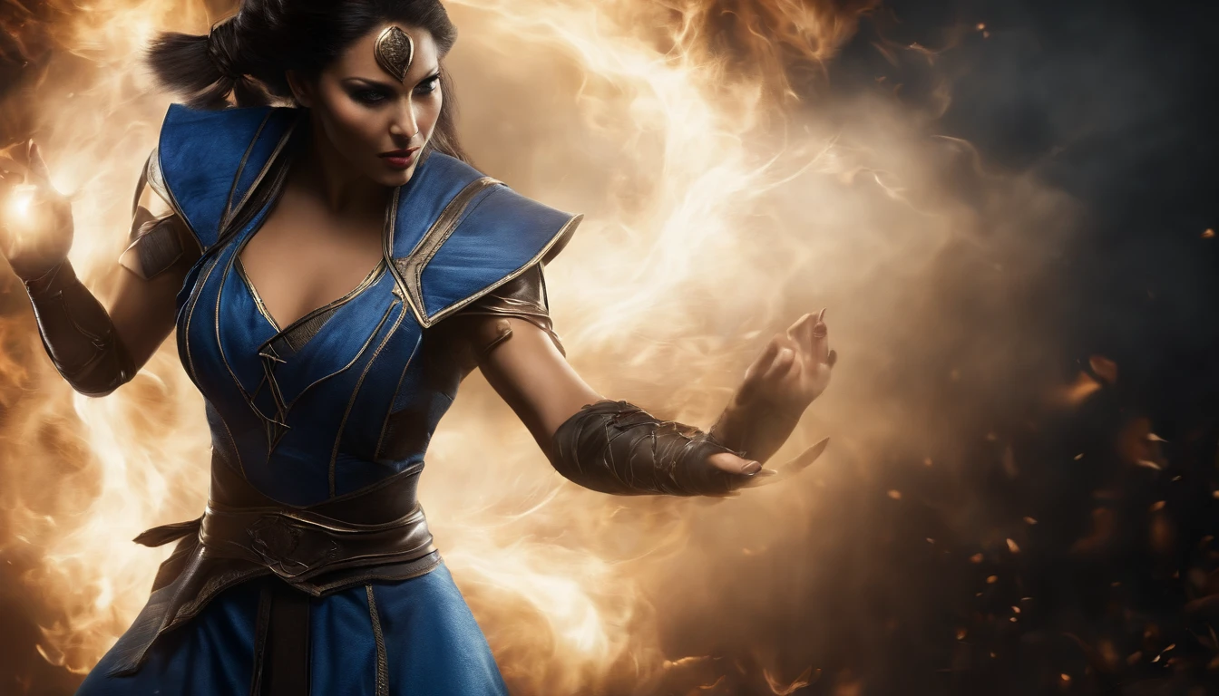((kitana do mortal kombat, ultra realistic)), (((corpo inteiro))), ((perfect hands)), atordoante, hyper realistic, octan render, surrounded by the effect of smoke and lightning, Estilo Mortal Kombat, fundo antigo, elegante, atordoante, (papel de parede), arte conceitual, detalhes intrincados, altamente detalhado, ((cinemactic)), Dramatic, (extremely high quality, Concedido, master part:1.5), (fotorrealista:1.5), fotografia, Realistic photo, Nikon, Luz Natural, 4k, highes definition, XF IQ4, 150MP, 50 millimeters, ISO 1000 Certification, 1/250 Anos, Luz Natural, Adobe Lightroom, photolab, Photographic Affinity, PhotoDirector 365,