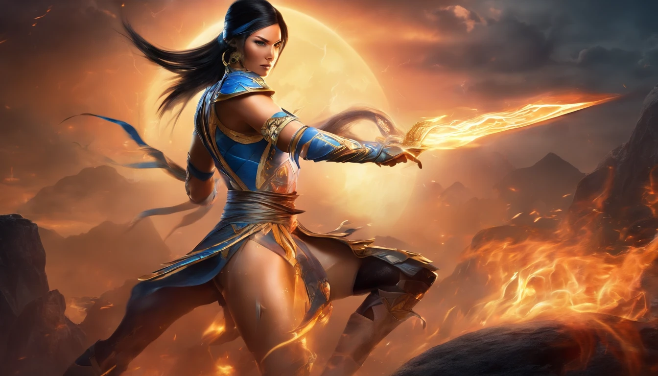 ((kitana do mortal kombat, ultra realistic)), (((corpo inteiro))), ((perfect hands)), atordoante, hyper realistic, octan render, surrounded by the effect of smoke and lightning, Estilo Mortal Kombat, fundo antigo, elegante, atordoante, (papel de parede), arte conceitual, detalhes intrincados, altamente detalhado, ((cinemactic)), Dramatic, (extremely high quality, Concedido, master part:1.5), (fotorrealista:1.5), fotografia, Realistic photo, Nikon, Luz Natural, 4k, highes definition, XF IQ4, 150MP, 50 millimeters, ISO 1000 Certification, 1/250 Anos, Luz Natural, Adobe Lightroom, photolab, Photographic Affinity, PhotoDirector 365,