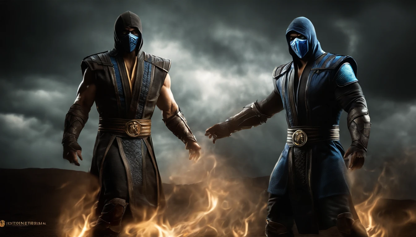 ((Subzero do mortal Kombat, ultra realistic)), (((corpo inteiro))), ((perfect hands)), atordoante, hyper realistic, octan render, surrounded by the effect of smoke and lightning, Estilo Mortal Kombat, fundo antigo, elegante, atordoante, (papel de parede), arte conceitual, detalhes intrincados, altamente detalhado, ((cinemactic)), Dramatic, (extremely high quality, Concedido, master part:1.5), (fotorrealista:1.5), fotografia, Realistic photo, Nikon, Luz Natural, 4k, highes definition, XF IQ4, 150MP, 50 millimeters, ISO 1000 Certification, 1/250 Anos, Luz Natural, Adobe Lightroom, photolab, Photographic Affinity, PhotoDirector 365,