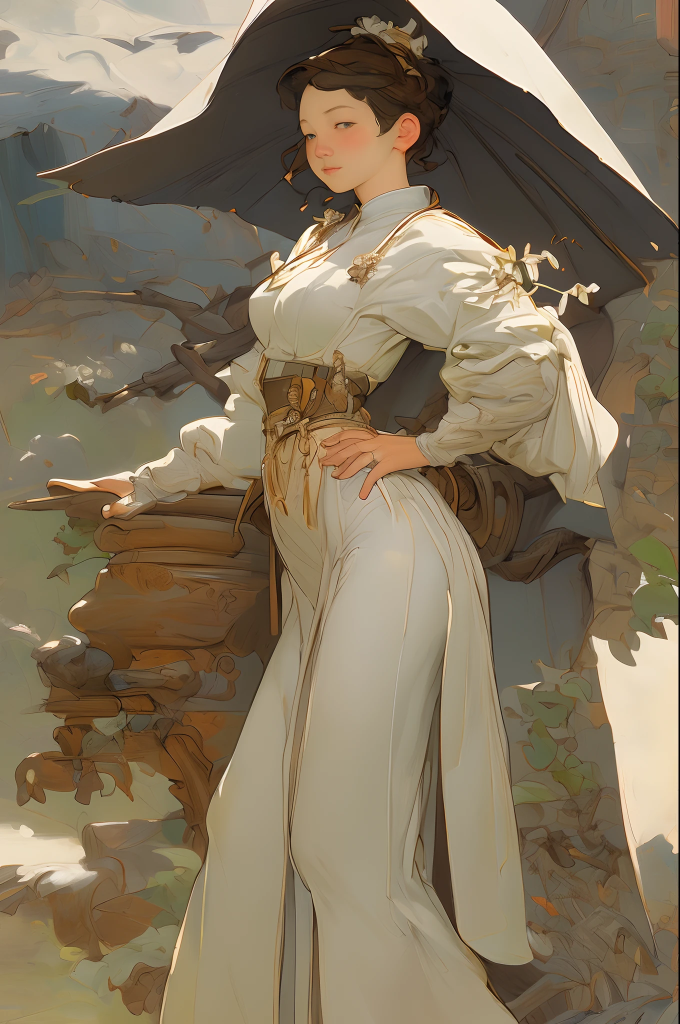 Top image quality、masterpiece、Thick painting of oil painting、Leyendecker's style、Fantasia、Little Dragon