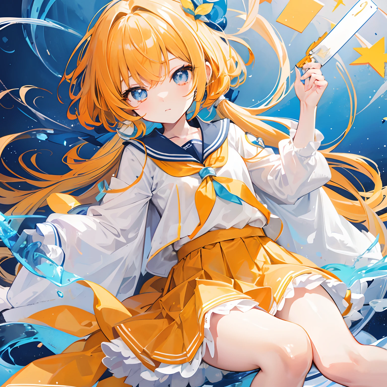 smile, <lora:Marina_Lucce_Maxetto_OC:0.75> Marina_Lucce_Maxetto_OC, 1girl, solo, blonde, very long hair, french braid, <lora:magic_particles:0.7> magic particles, light particles, magic effects, <lora:kukka_style_v02.05.05.01:1> kukkastyle, scenery, column lineup, marble \(stone\), stone wall, stone stairs, color lights, light particles, <lora:ALL IN ONE LORA v2:0.5> <lora:mahoushoujo_cpt_v01:1> mahoushoujo, <lora:Whitemage:1> dr24whitemage,, ultra detailed, masterpiece, best quality, aesthetic, detailed,