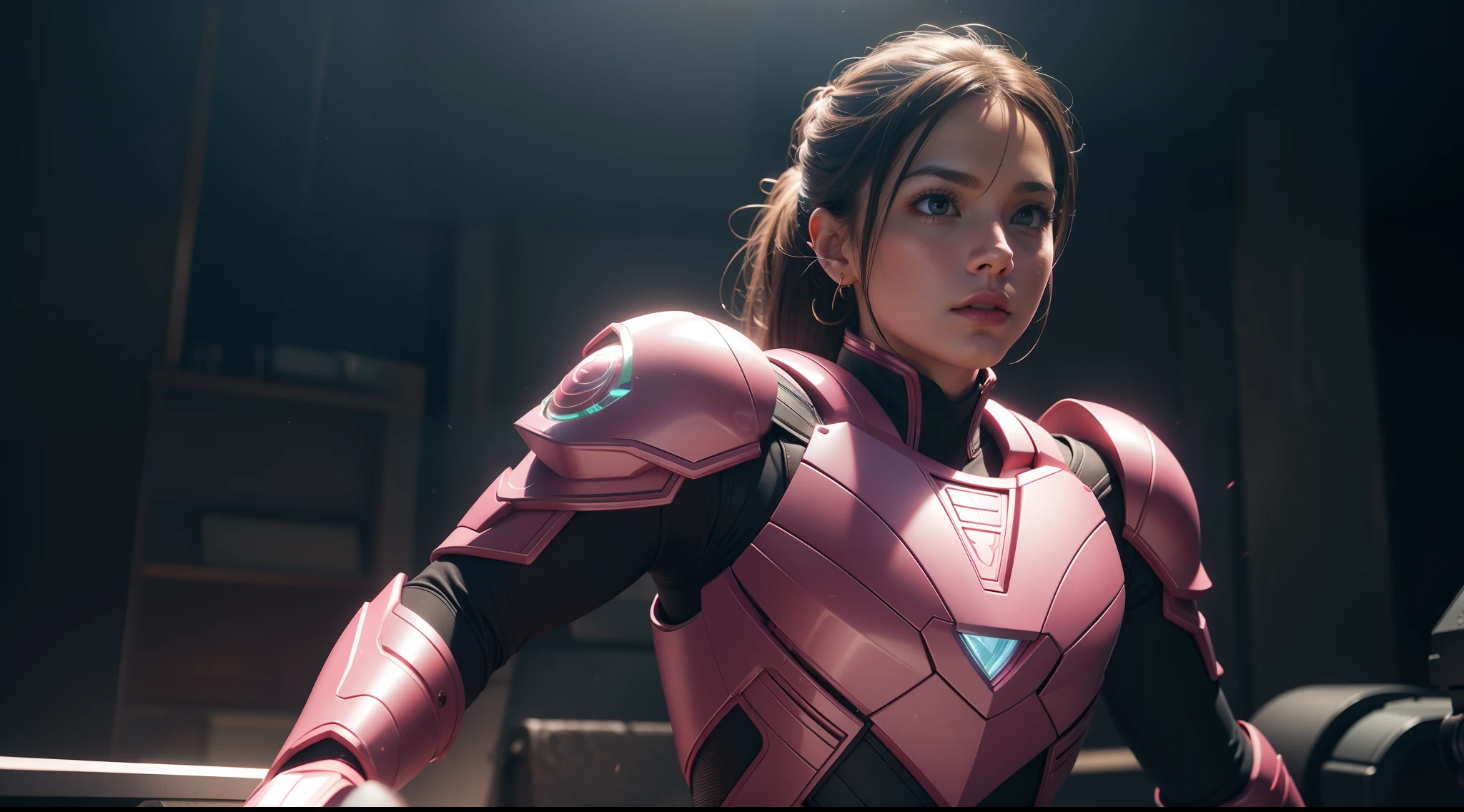 The Pink Ranger from Power Rangers, CGI with clear focus, Photorealistic, high detail, Realistic, Masterpiece, absurdress, Best Quality, HDR, hiquality, hight resolution, Extremely detailed, 8k wallpaper, intricate details, 8K UHD, Full-HD, (foto realista:1.2), Contrast, sharp lighting, Cinematic lighting, natural lighting, hard light, Backlighting, Global Illumination, Environment Occlusion