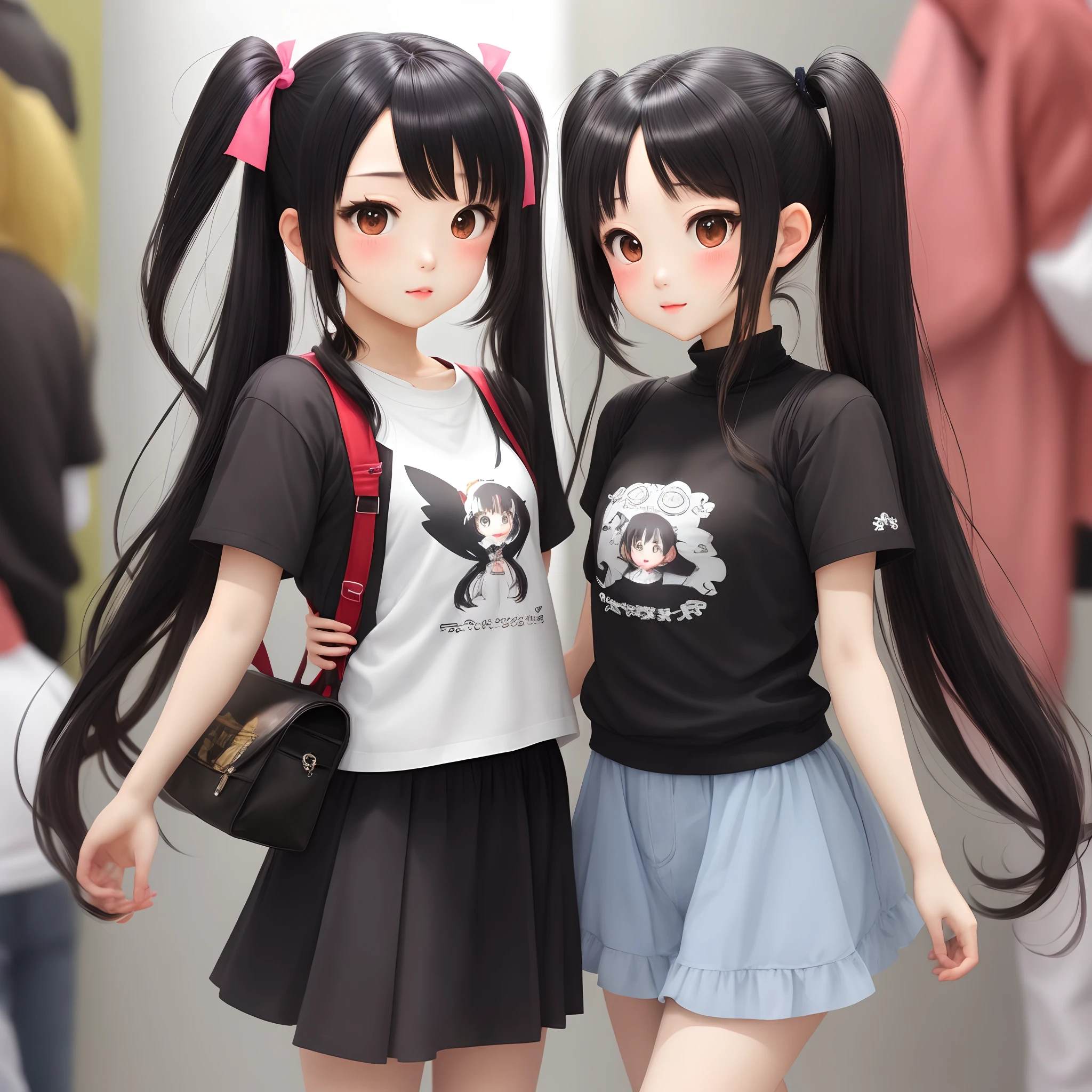 Half Twin Tail Menhera Black Hair Mine